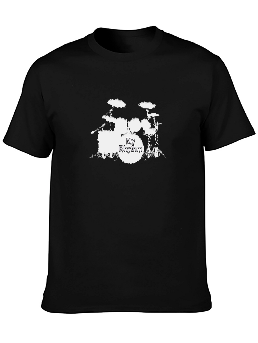 My Rhythm Drum Set Black T-Shirt