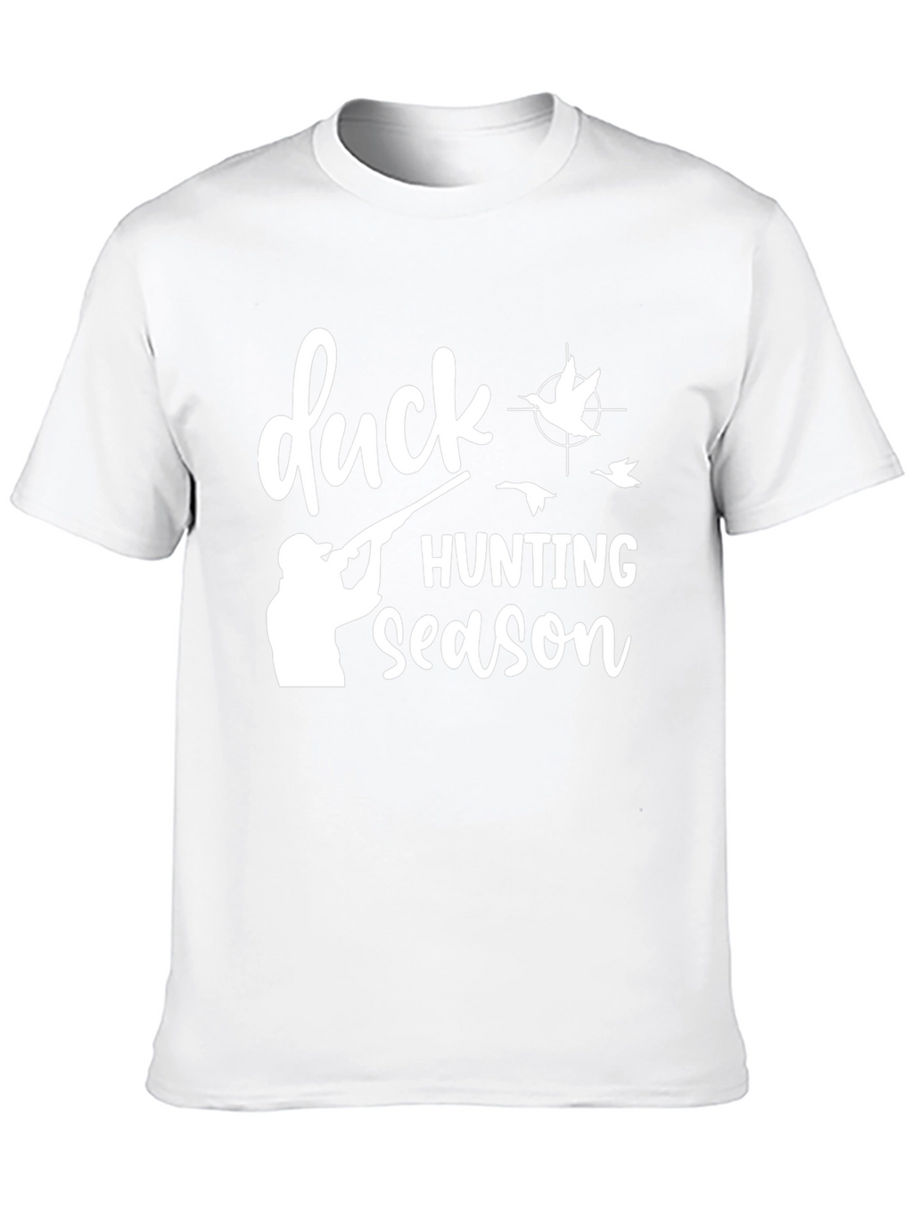 Duck Hunting Season Black Graphic T-Shirt