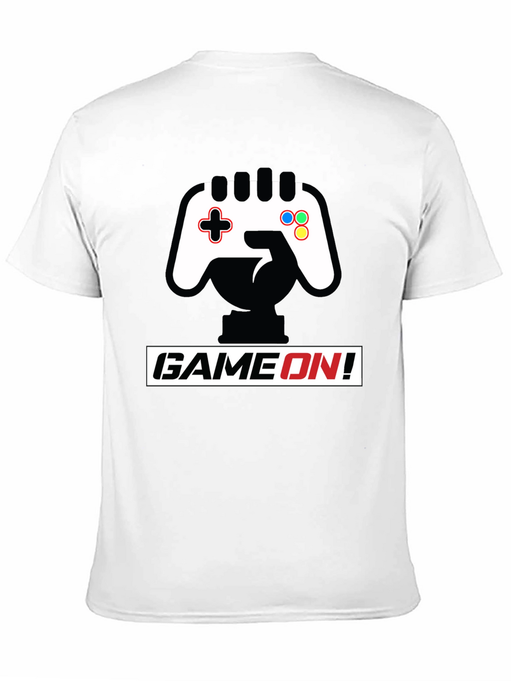 Game On Black T-Shirt - Controller Graphic