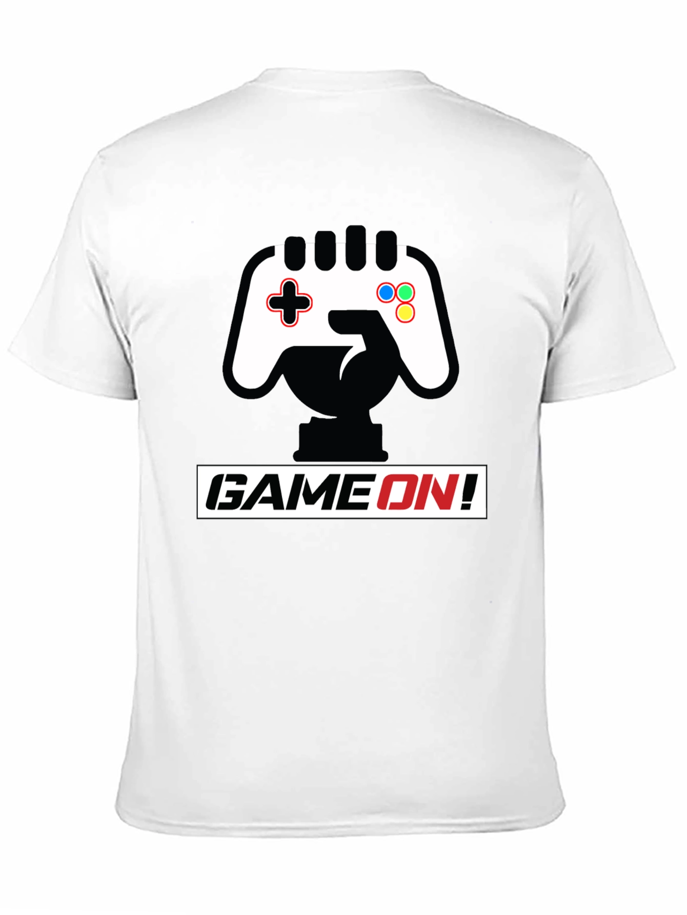 Game On Black T-Shirt - Controller Graphic