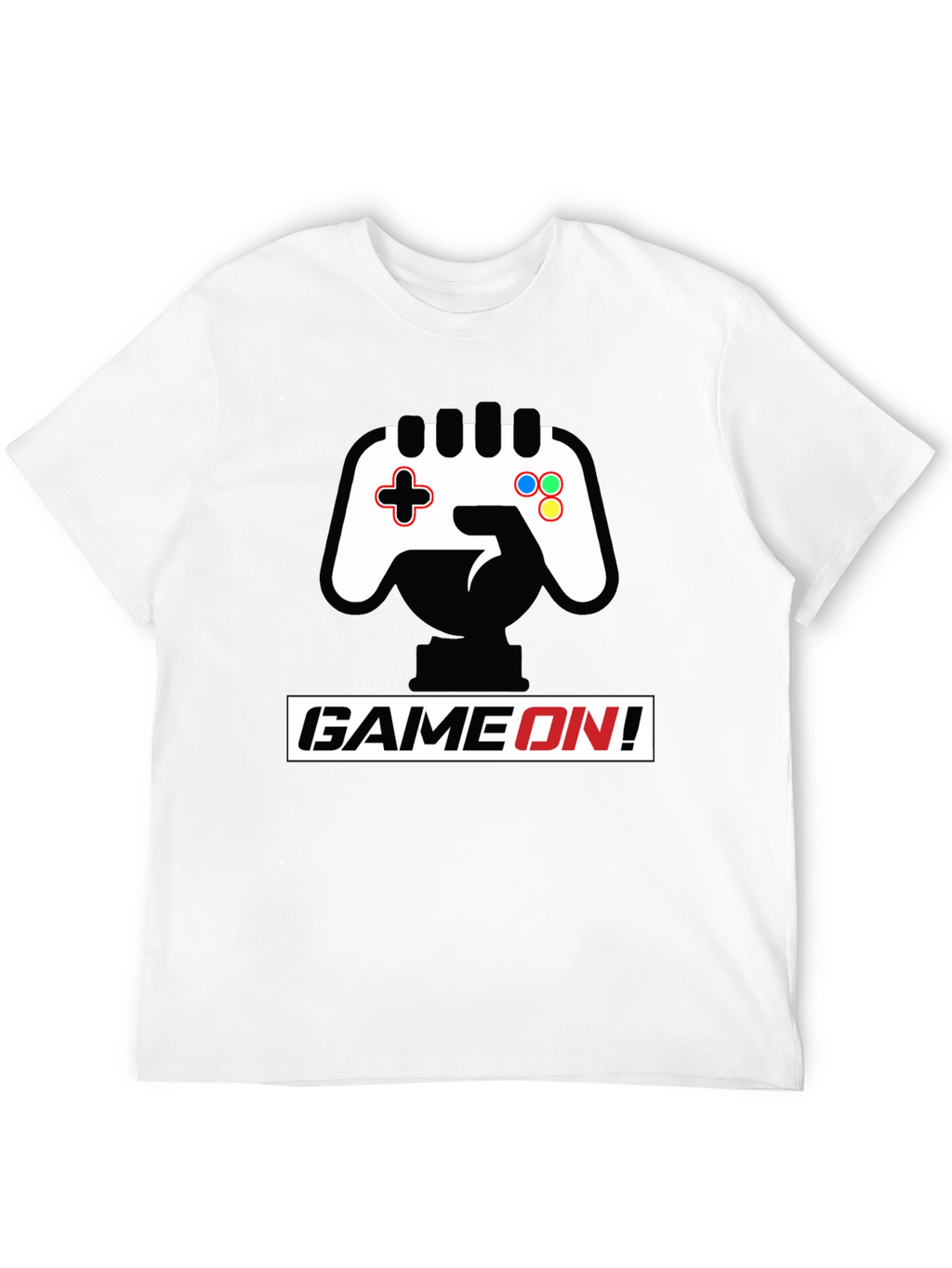 Game On Black T-Shirt - Controller Graphic