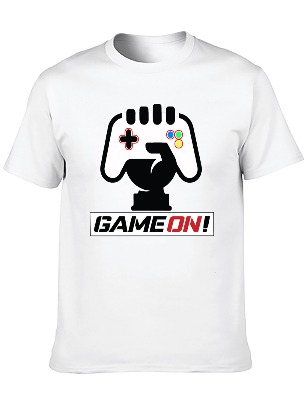 Game On Black T-Shirt - Controller Graphic