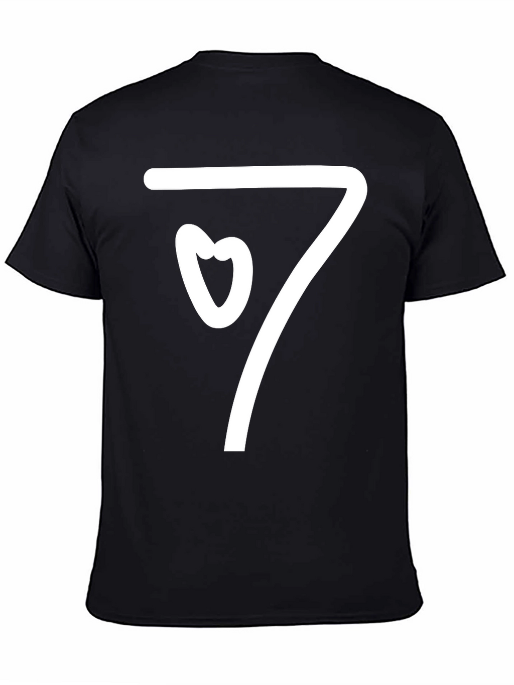 Heart Seven Graphic T-Shirt - Black
