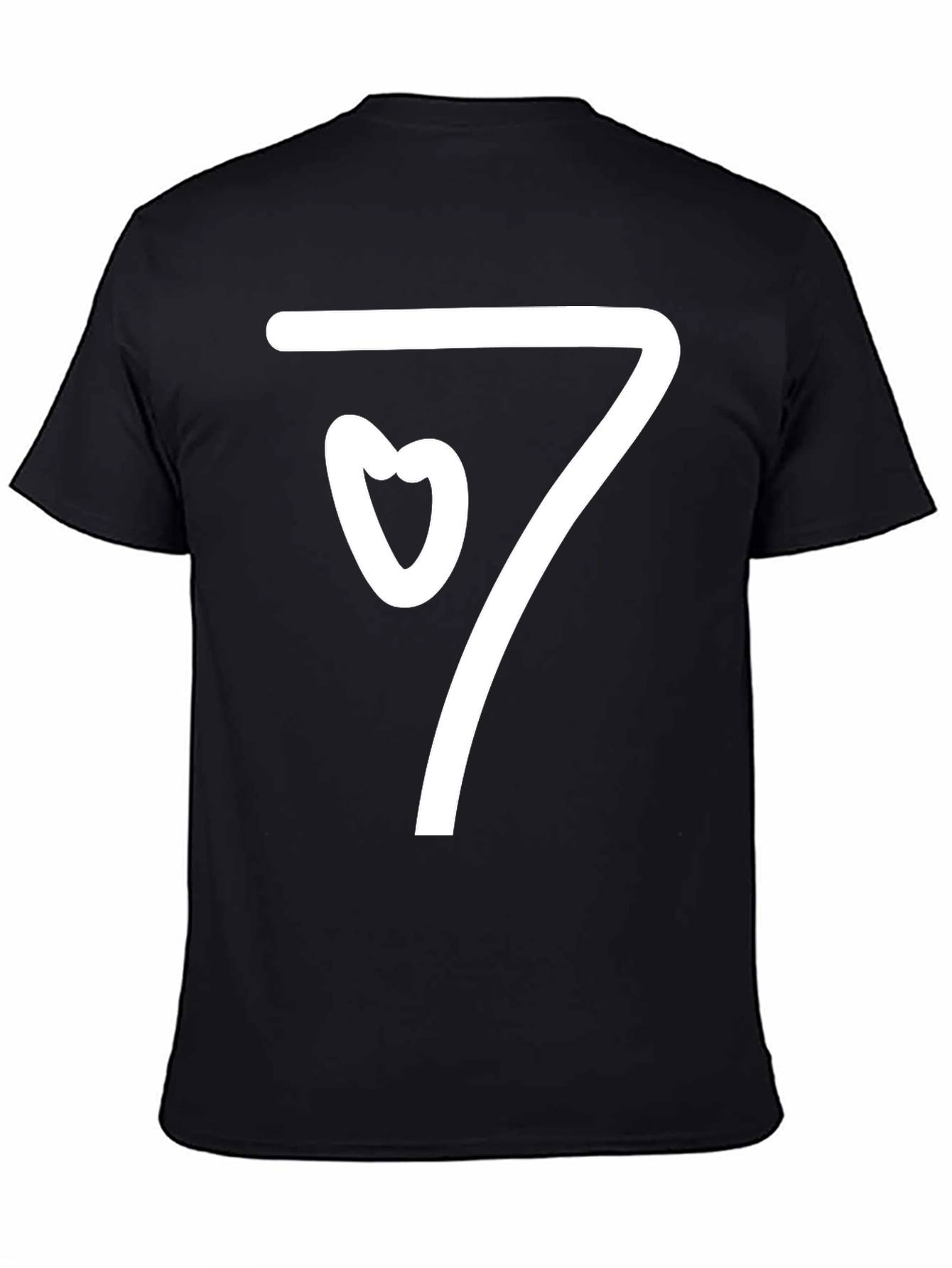 Heart Seven Graphic T-Shirt - Black