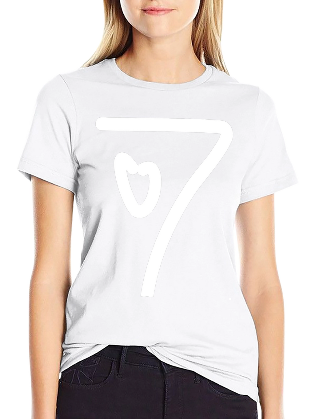 Heart Seven Graphic T-Shirt - Black