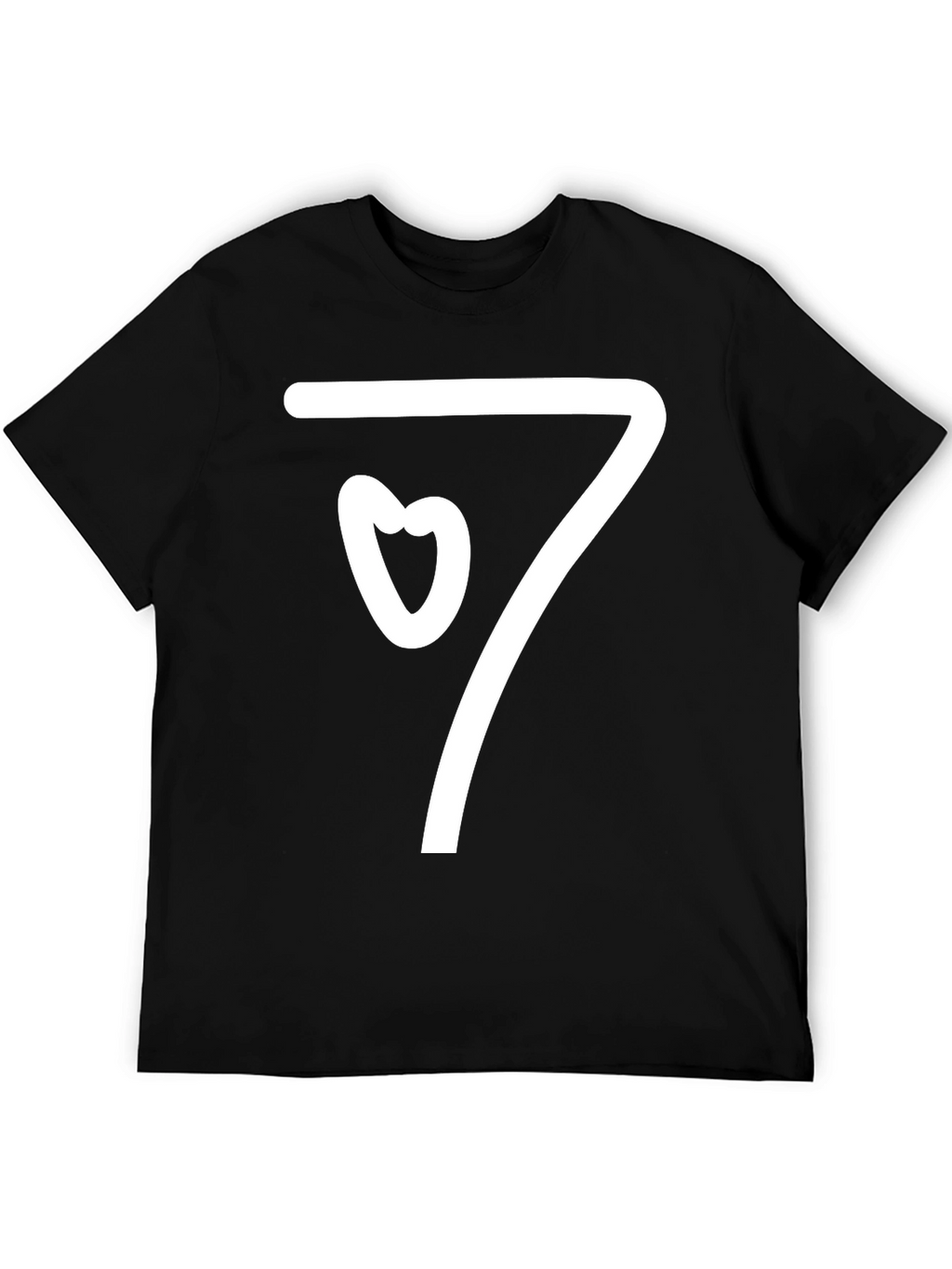 Heart Seven Graphic T-Shirt - Black