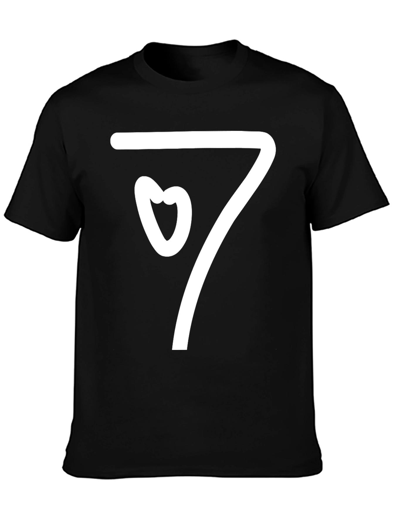 Heart Seven Graphic T-Shirt - Black