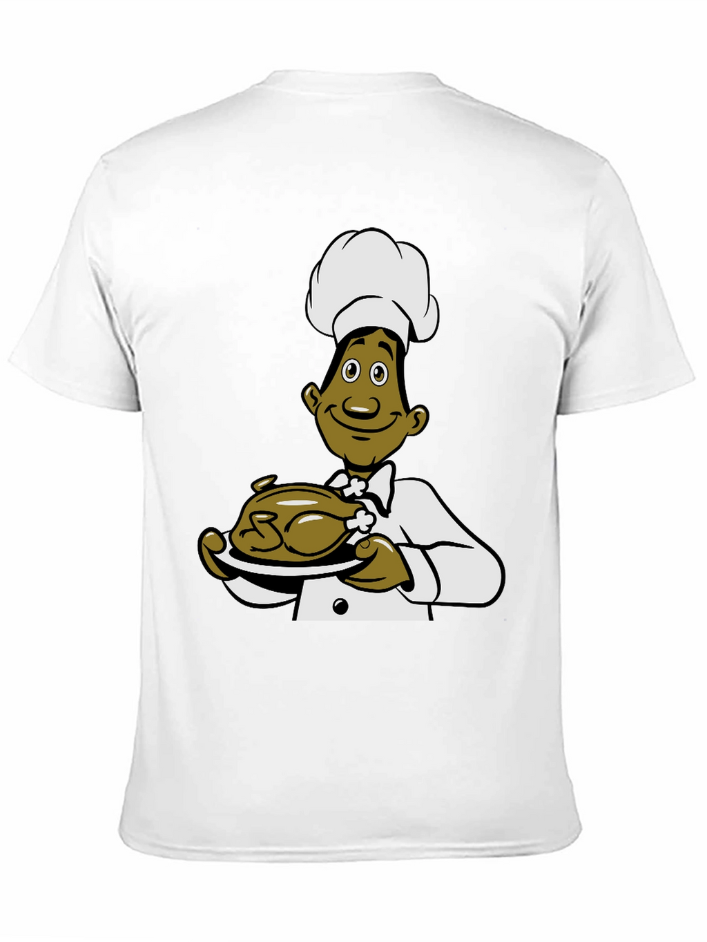 Chef Cartoon Black T-Shirt