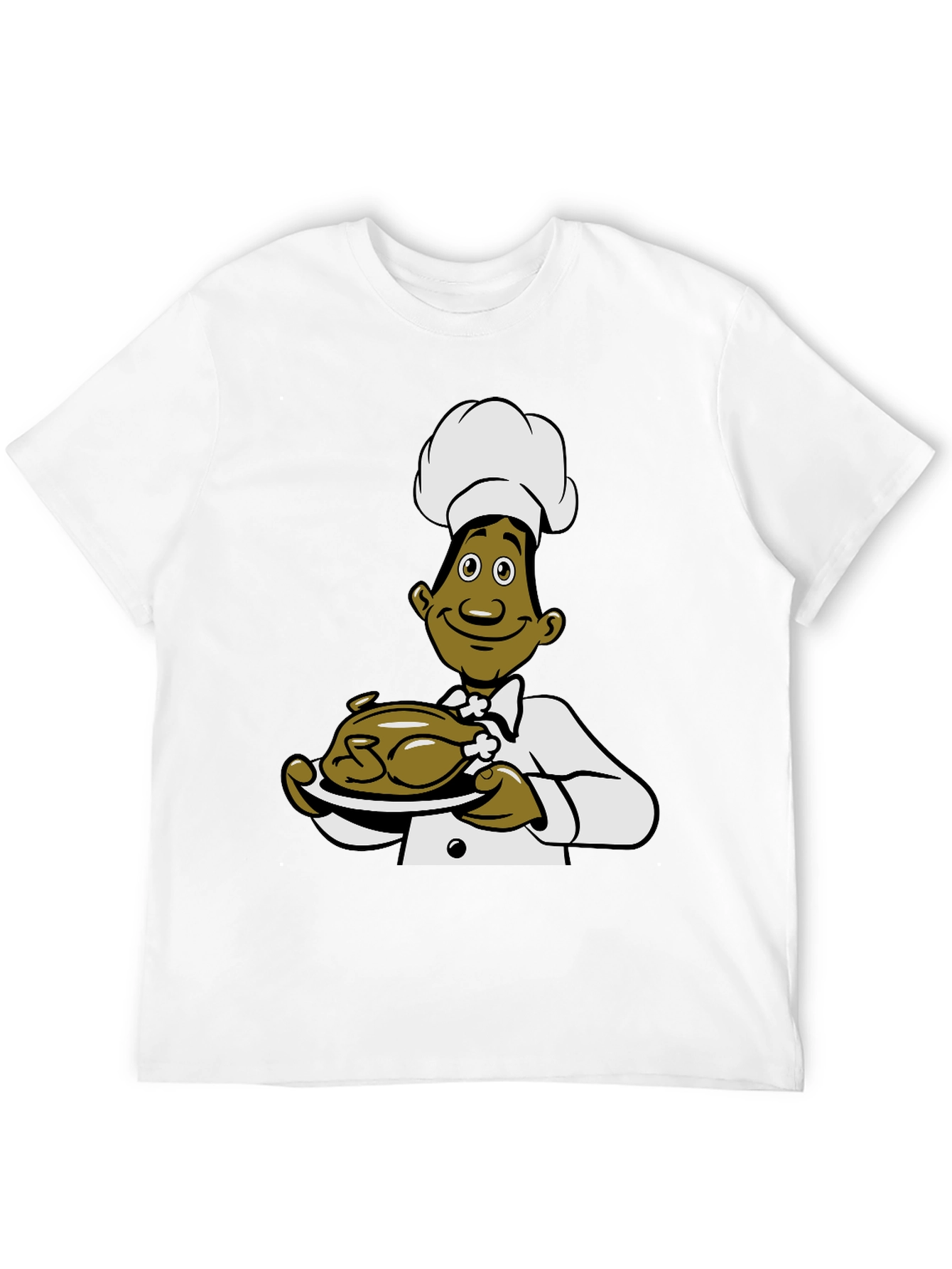Chef Cartoon Black T-Shirt