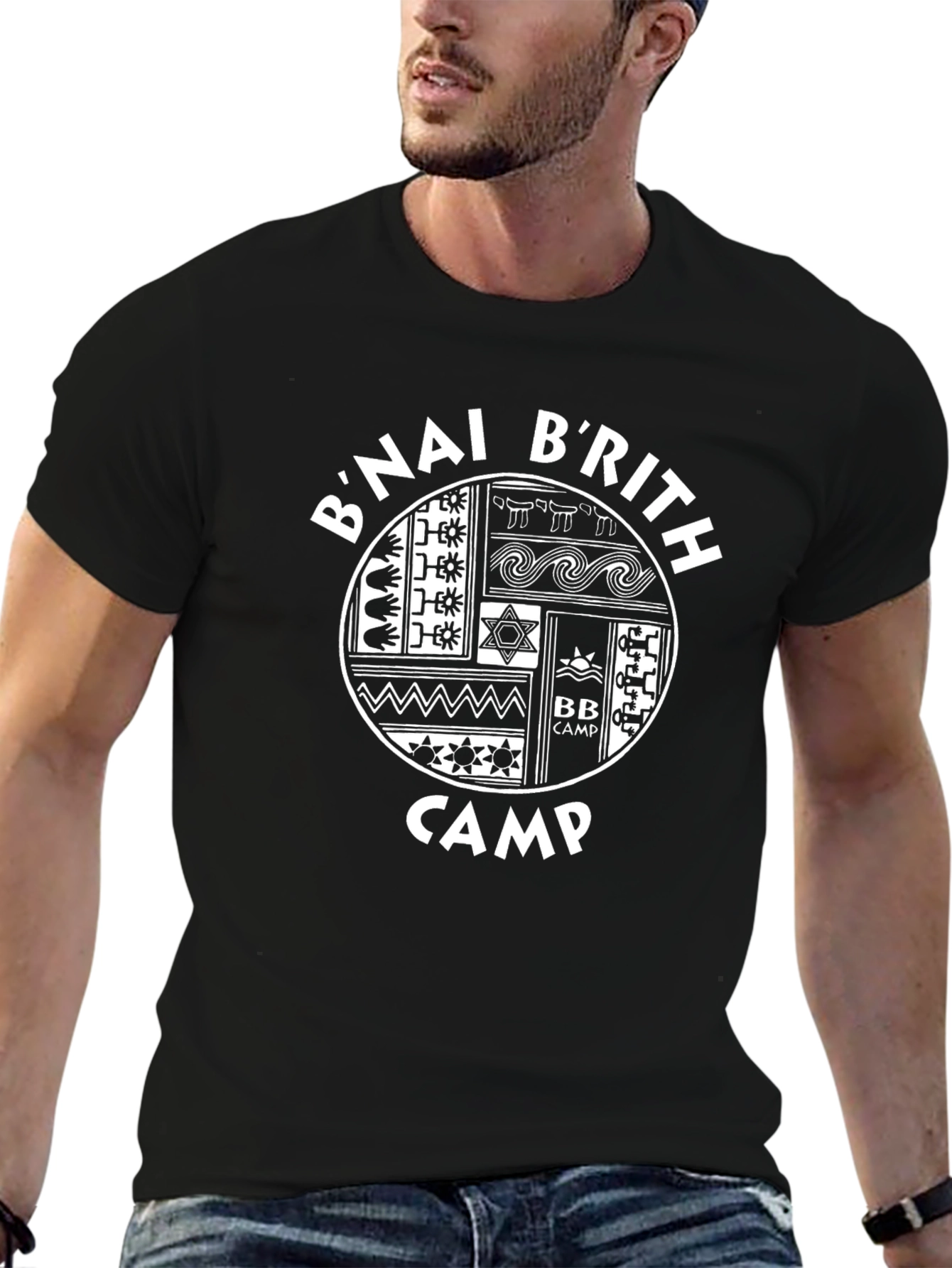 Bnai Brith Camp T-Shirt - Black Graphic Tee