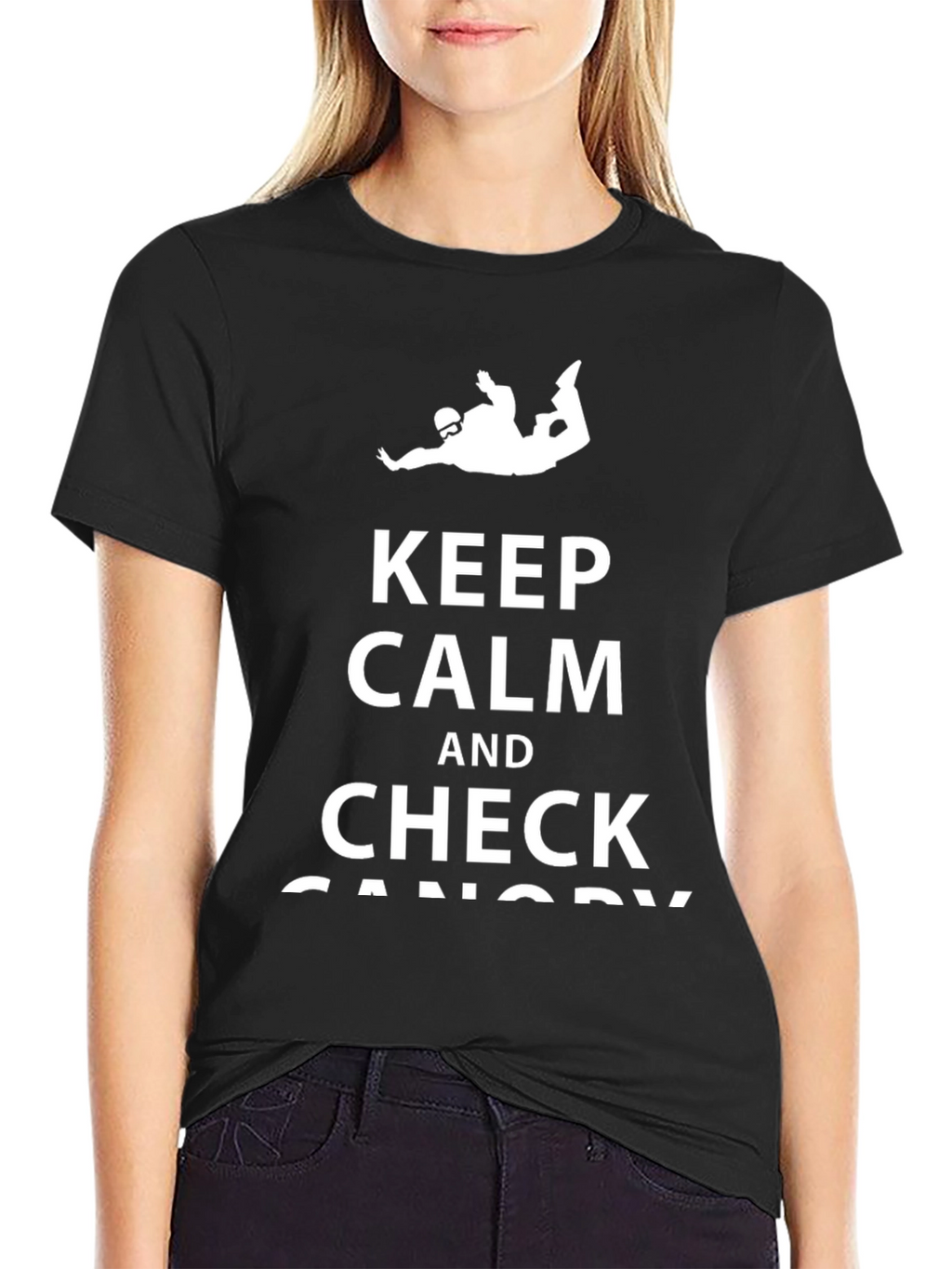Keep Calm & Check Canopy Skydiving T-Shirt