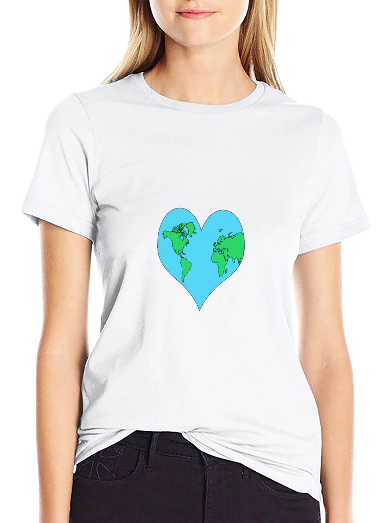Earth Heart Graphic Tee - Black