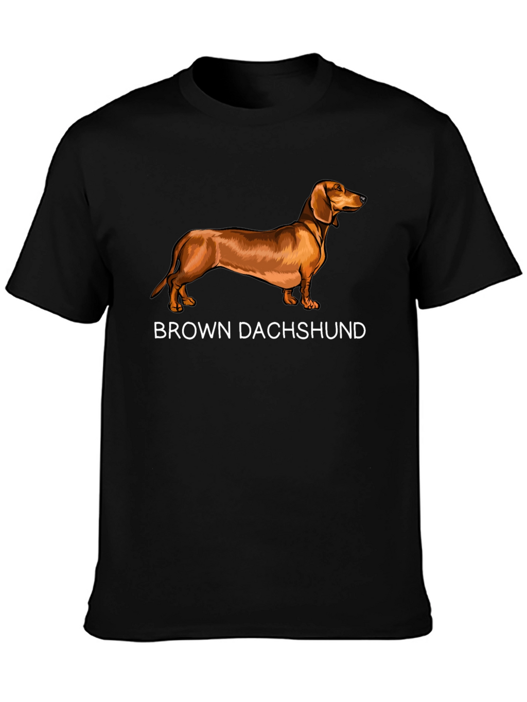 Brown Dachshund Graphic T-Shirt