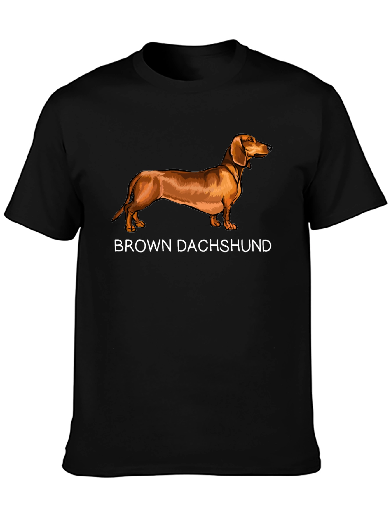 Brown Dachshund Graphic T-Shirt