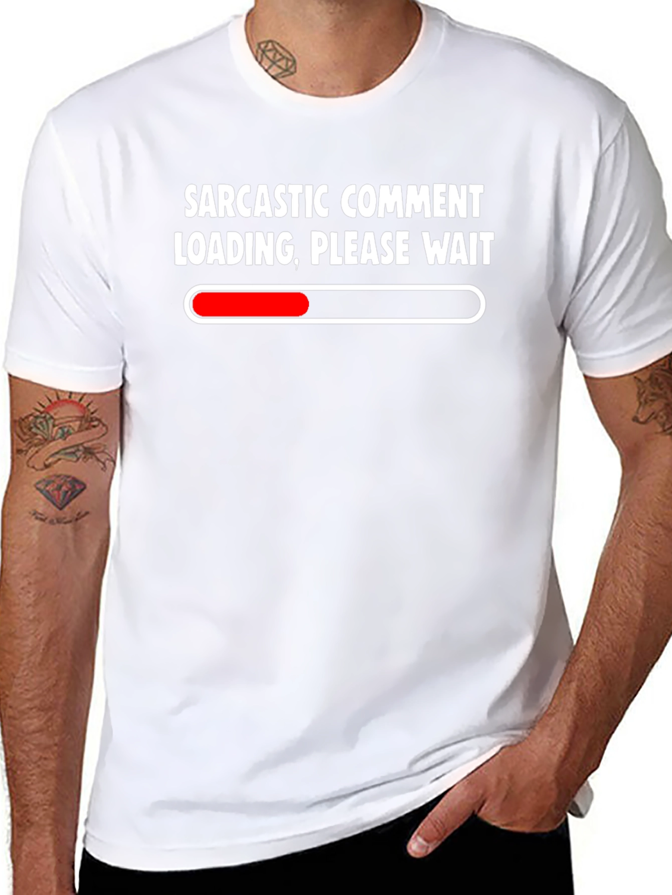 Sarcastic Comment Loading Black T-Shirt