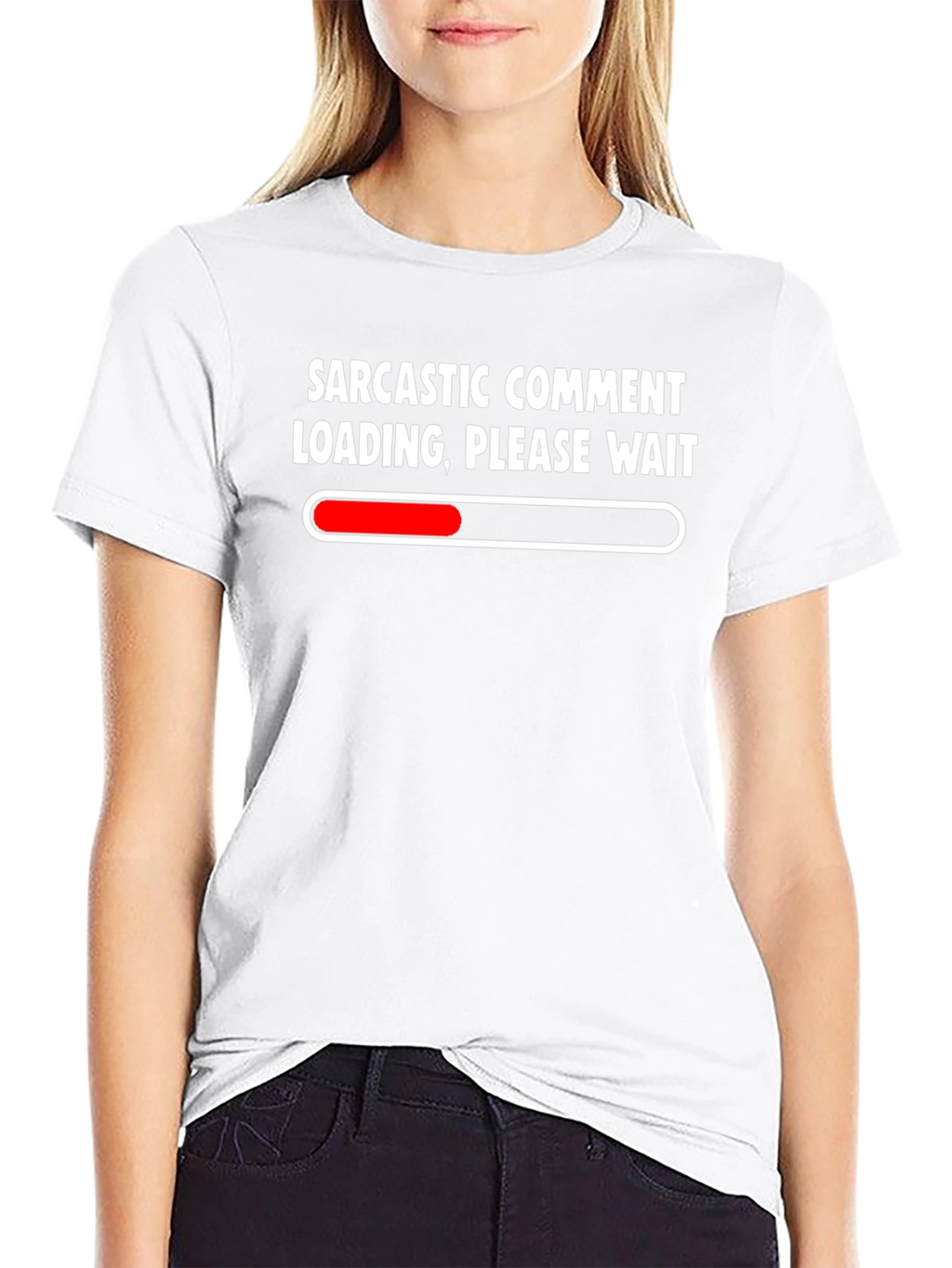 Sarcastic Comment Loading Black T-Shirt
