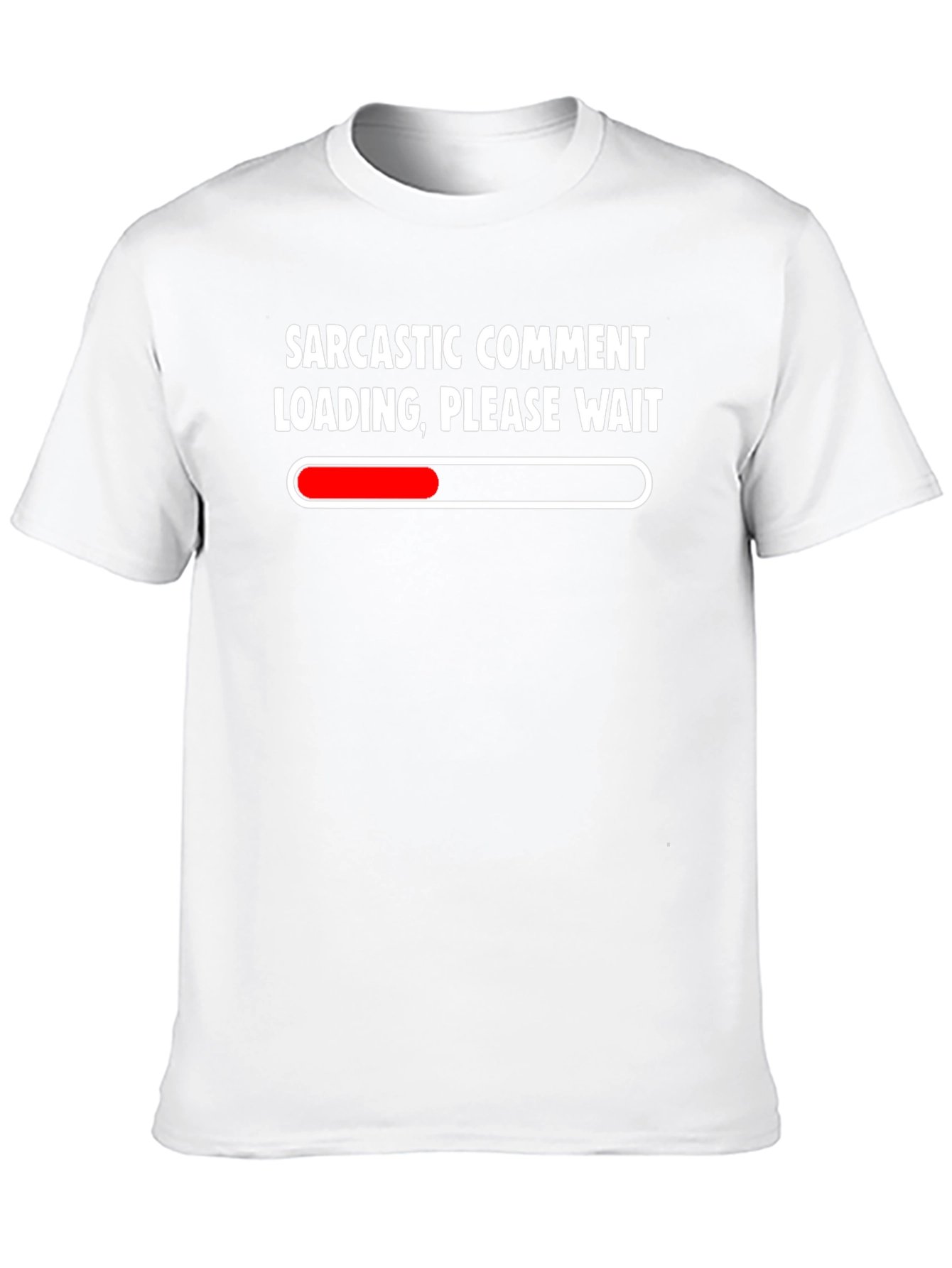 Sarcastic Comment Loading Black T-Shirt