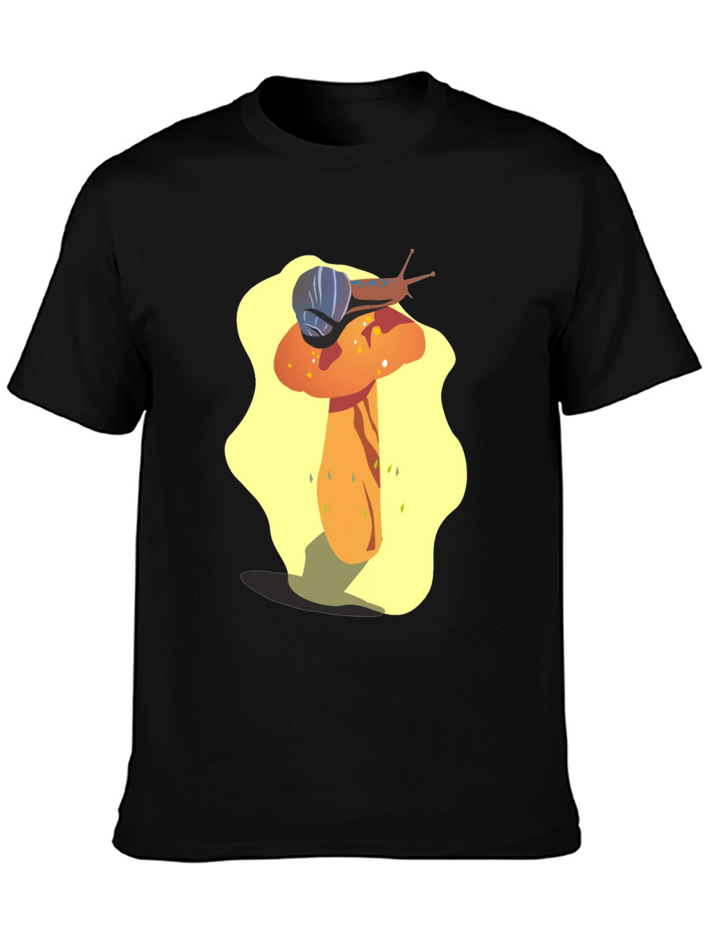 Mushroom Snail Graphic Tee - Unique Design