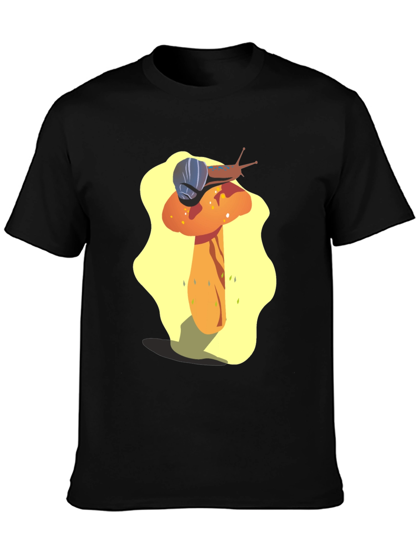 Mushroom Snail Graphic Tee - Unique Design