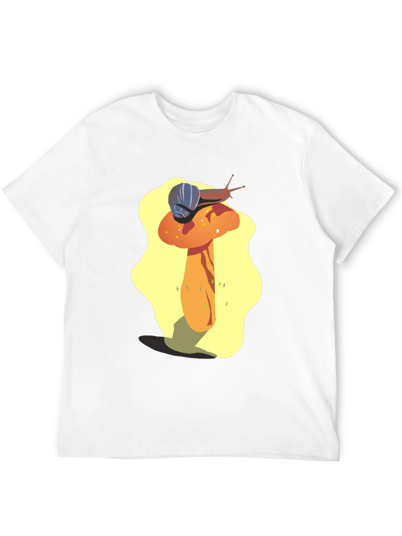 Mushroom Snail Graphic Tee - Unique Design
