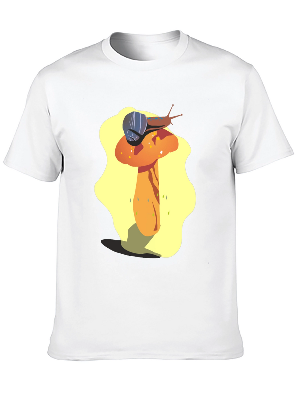 Mushroom Snail Graphic Tee - Unique Design