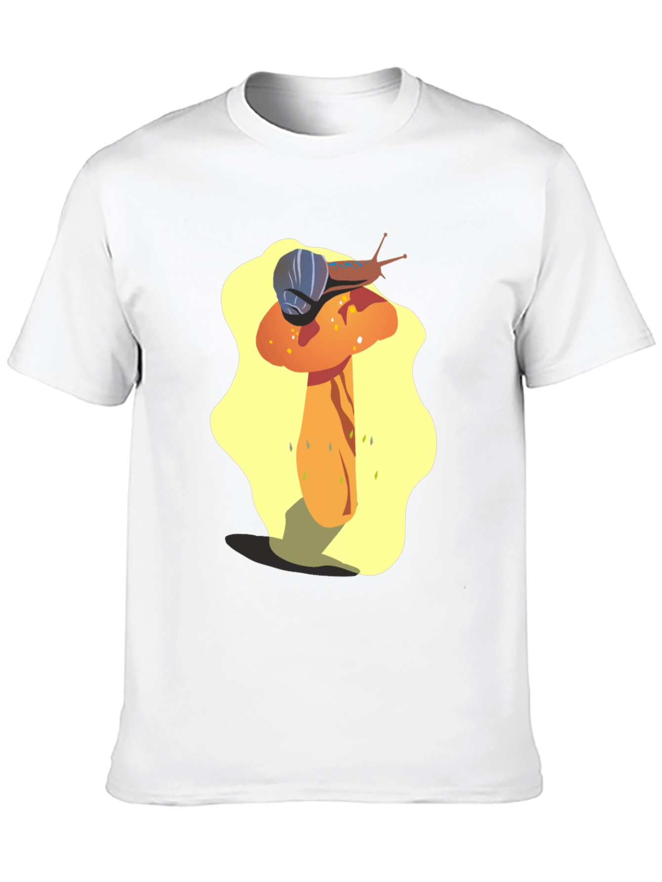 Mushroom Snail Graphic Tee - Unique Design
