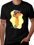 Mushroom Snail Graphic Tee - Unique Design