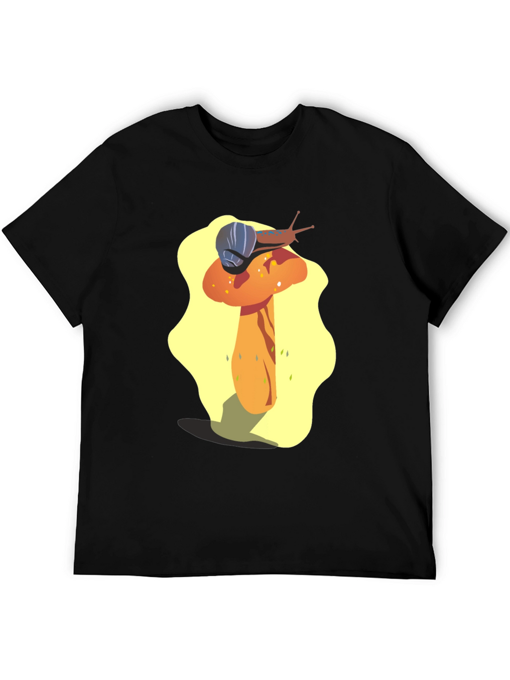 Mushroom Snail Graphic Tee - Unique Design