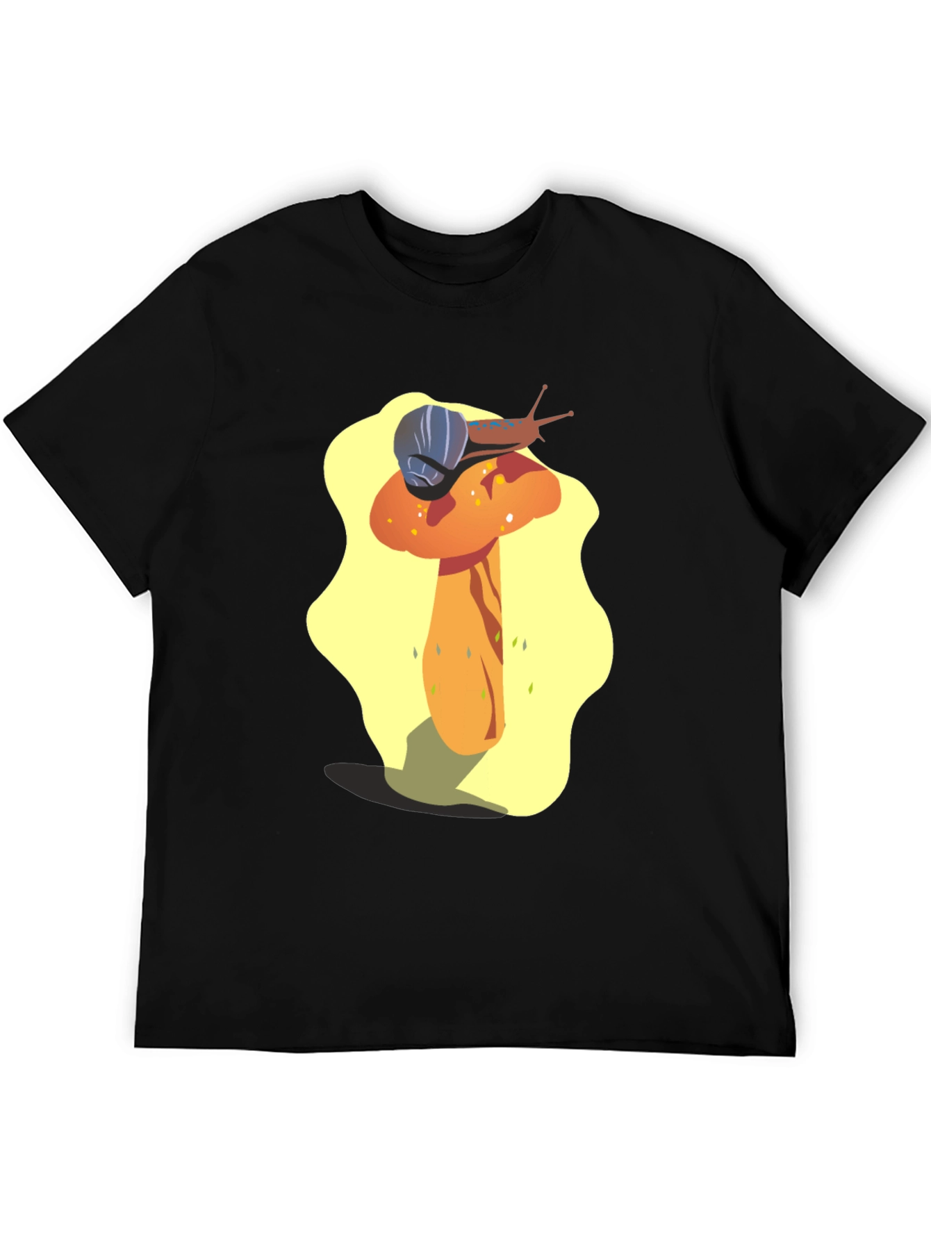 Mushroom Snail Graphic Tee - Unique Design