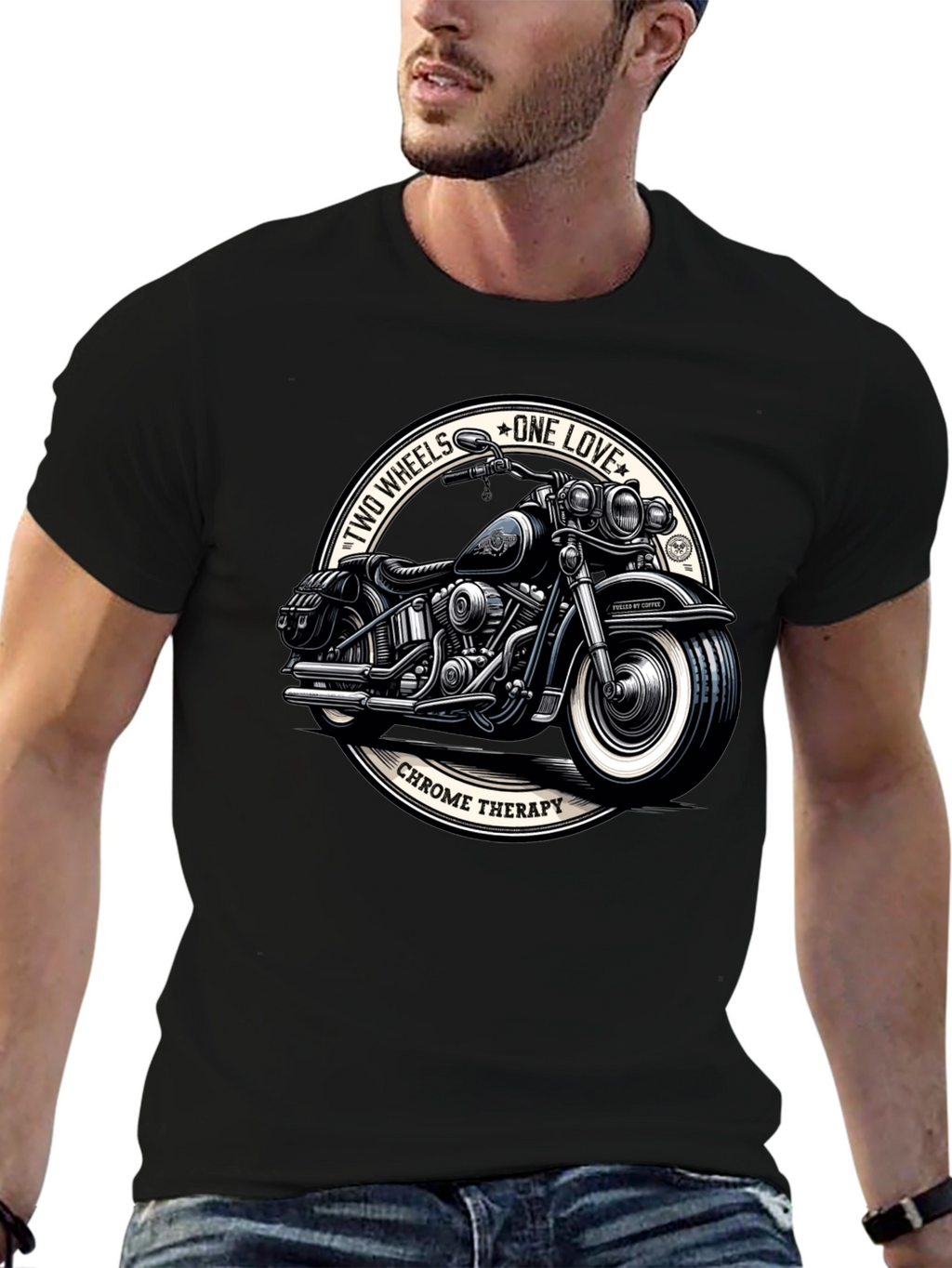 Chrome Therapy Motorcycle Graphic T-Shirt
