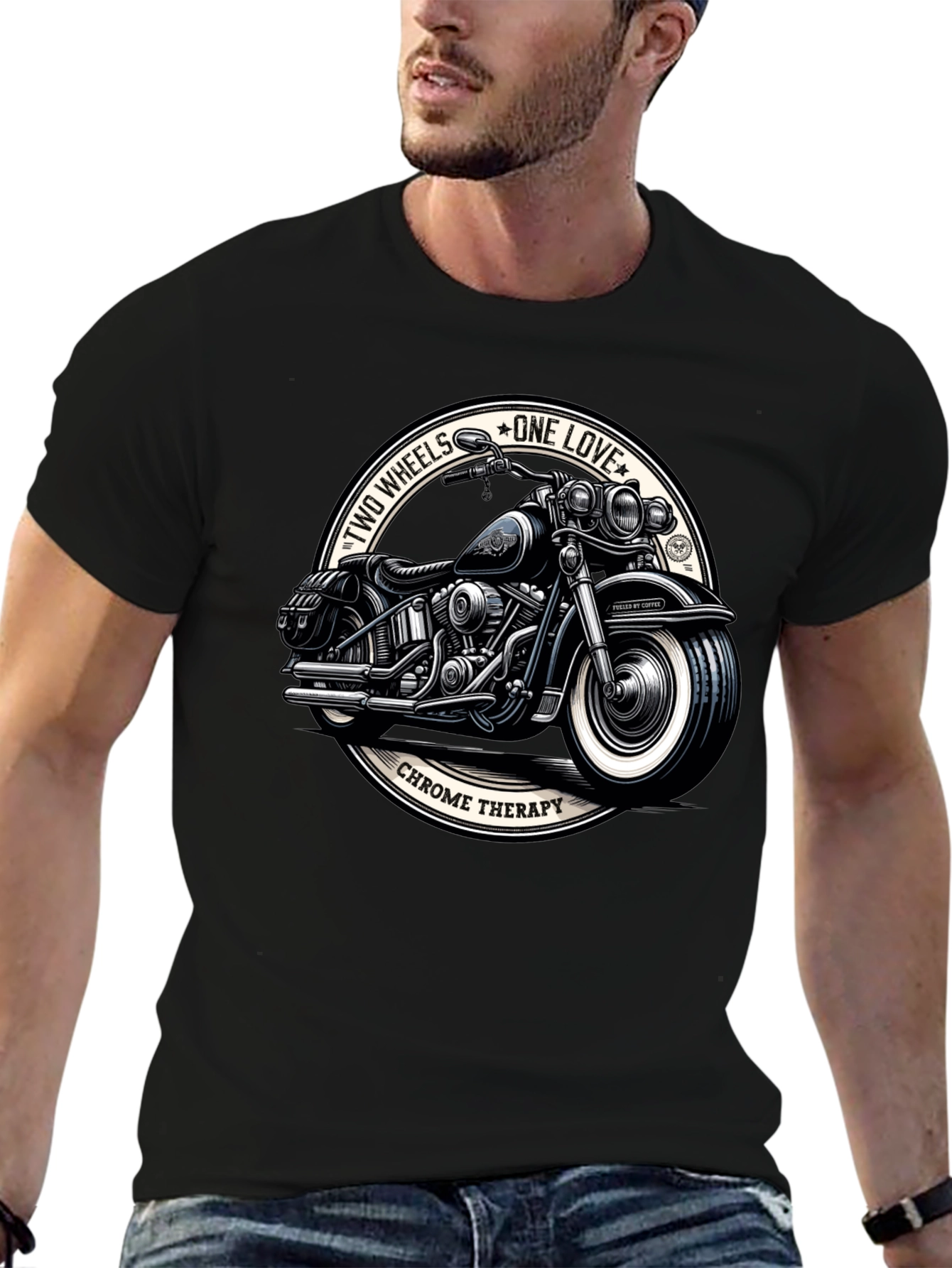 Chrome Therapy Motorcycle Graphic T-Shirt