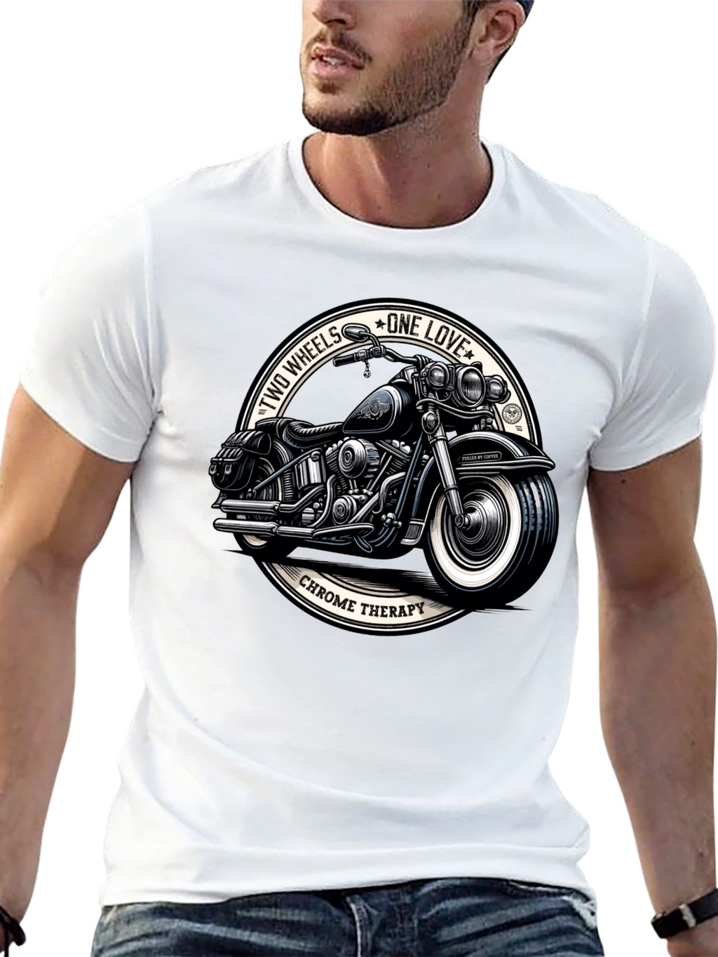 Chrome Therapy Motorcycle Graphic T-Shirt