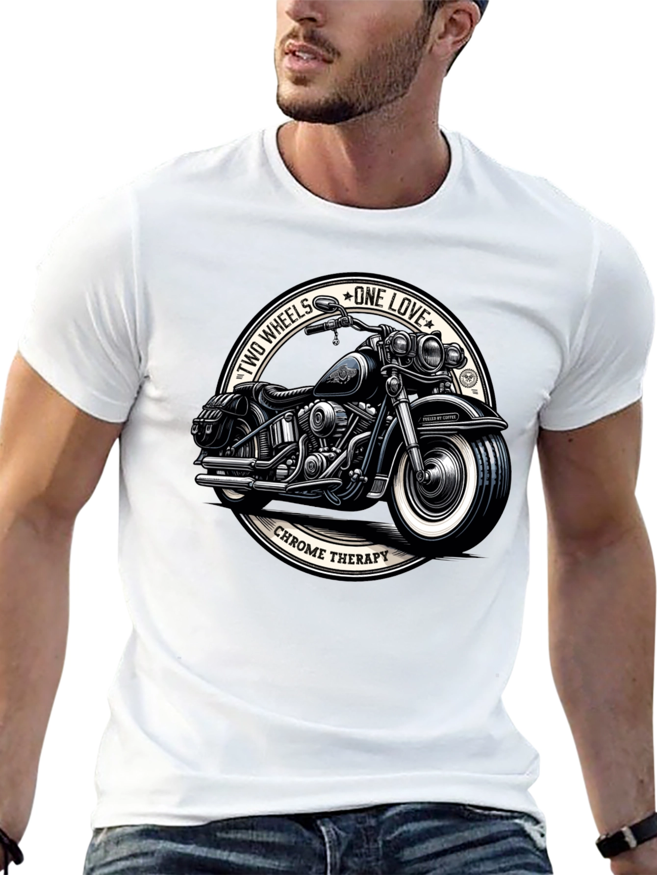 Chrome Therapy Motorcycle Graphic T-Shirt