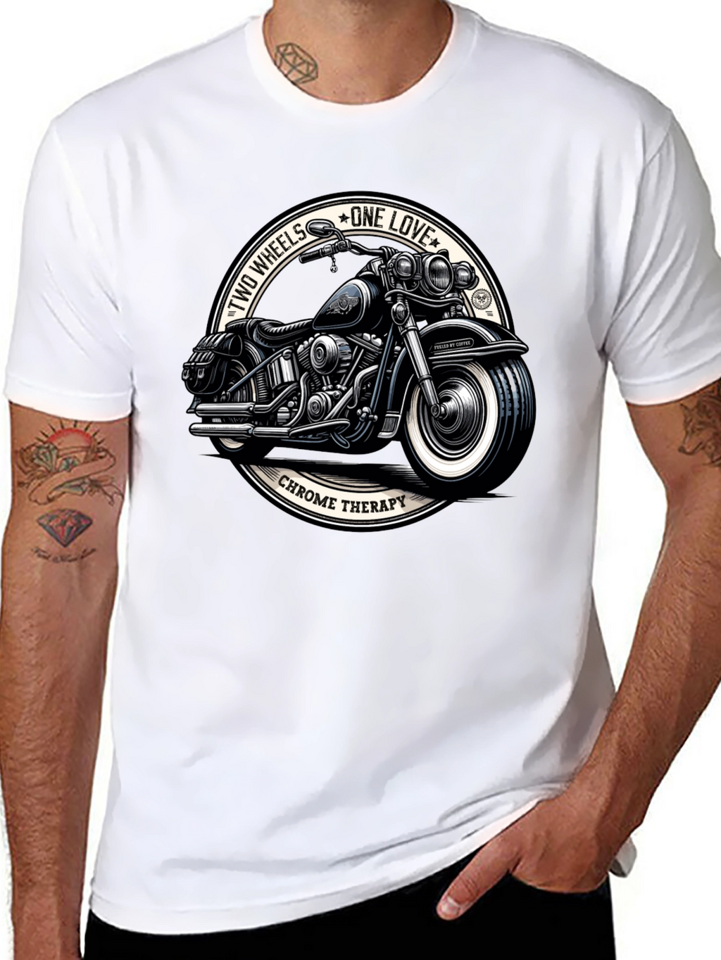 Chrome Therapy Motorcycle Graphic T-Shirt