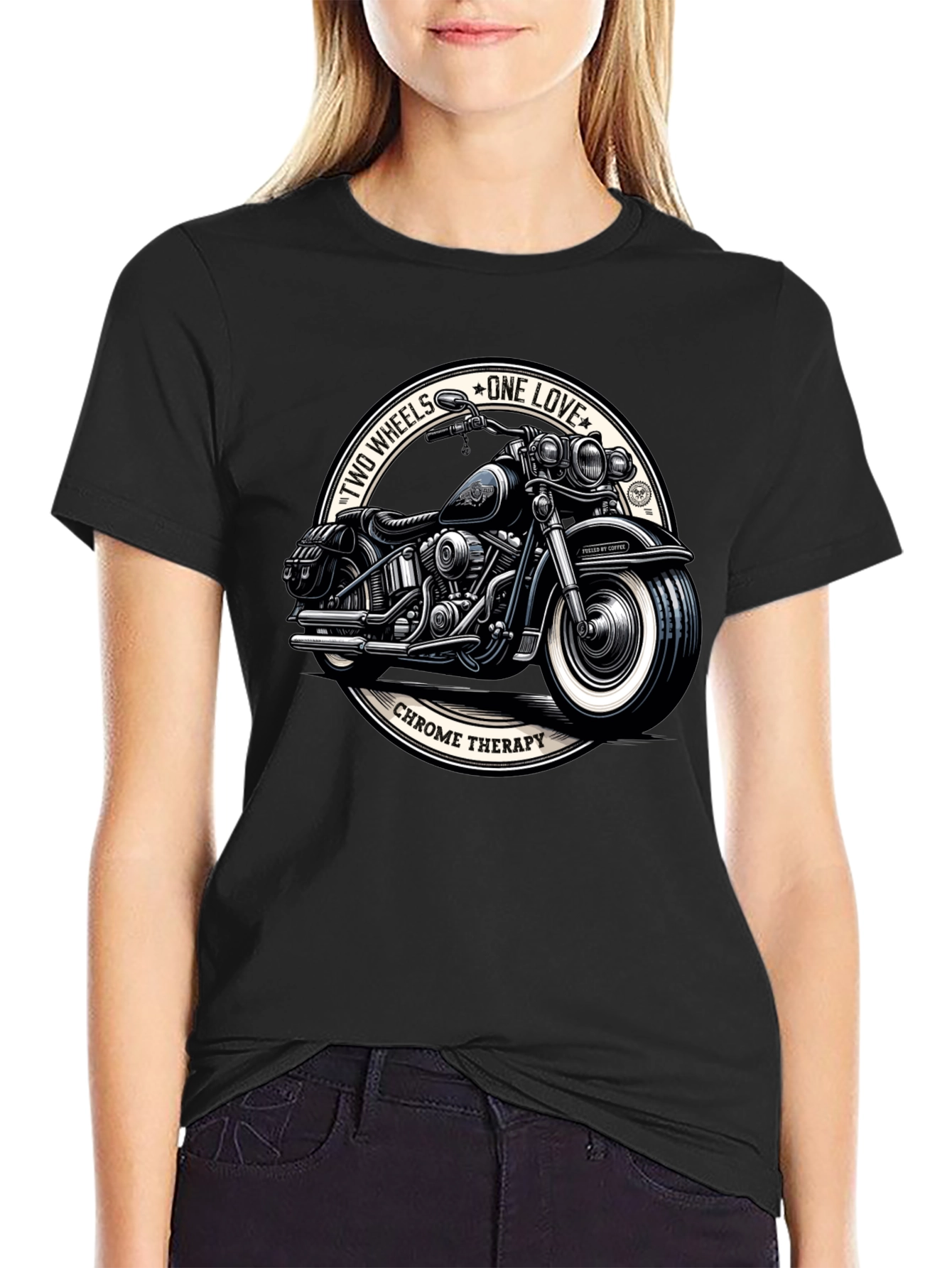 Chrome Therapy Motorcycle Graphic T-Shirt