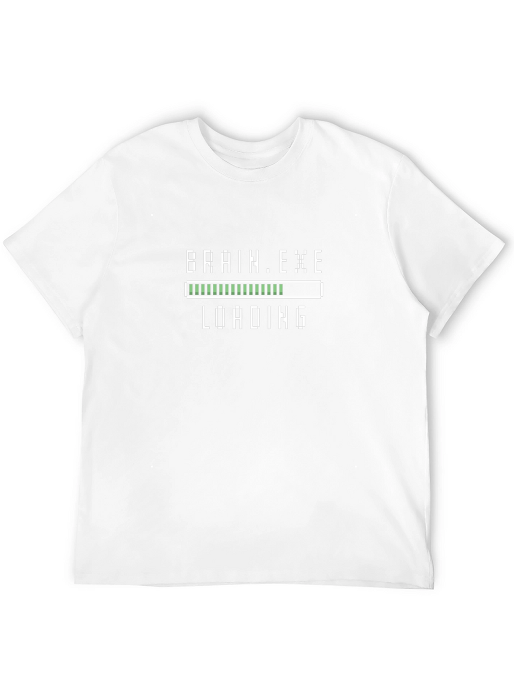 Brain.exe Loading Black T-Shirt - Geeky Tech Humor