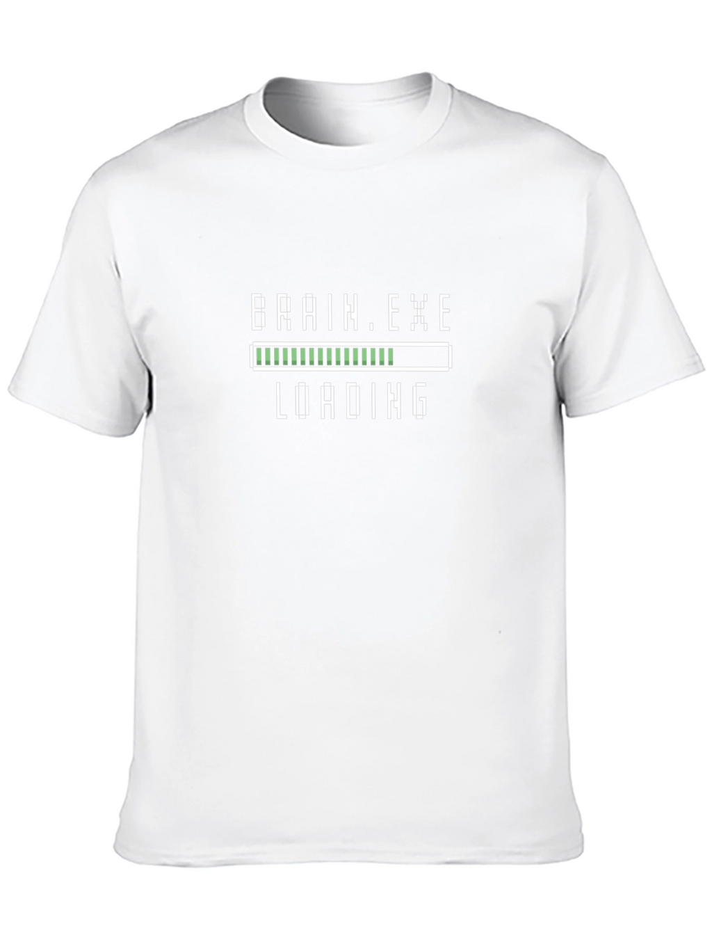 Brain.exe Loading Black T-Shirt - Geeky Tech Humor