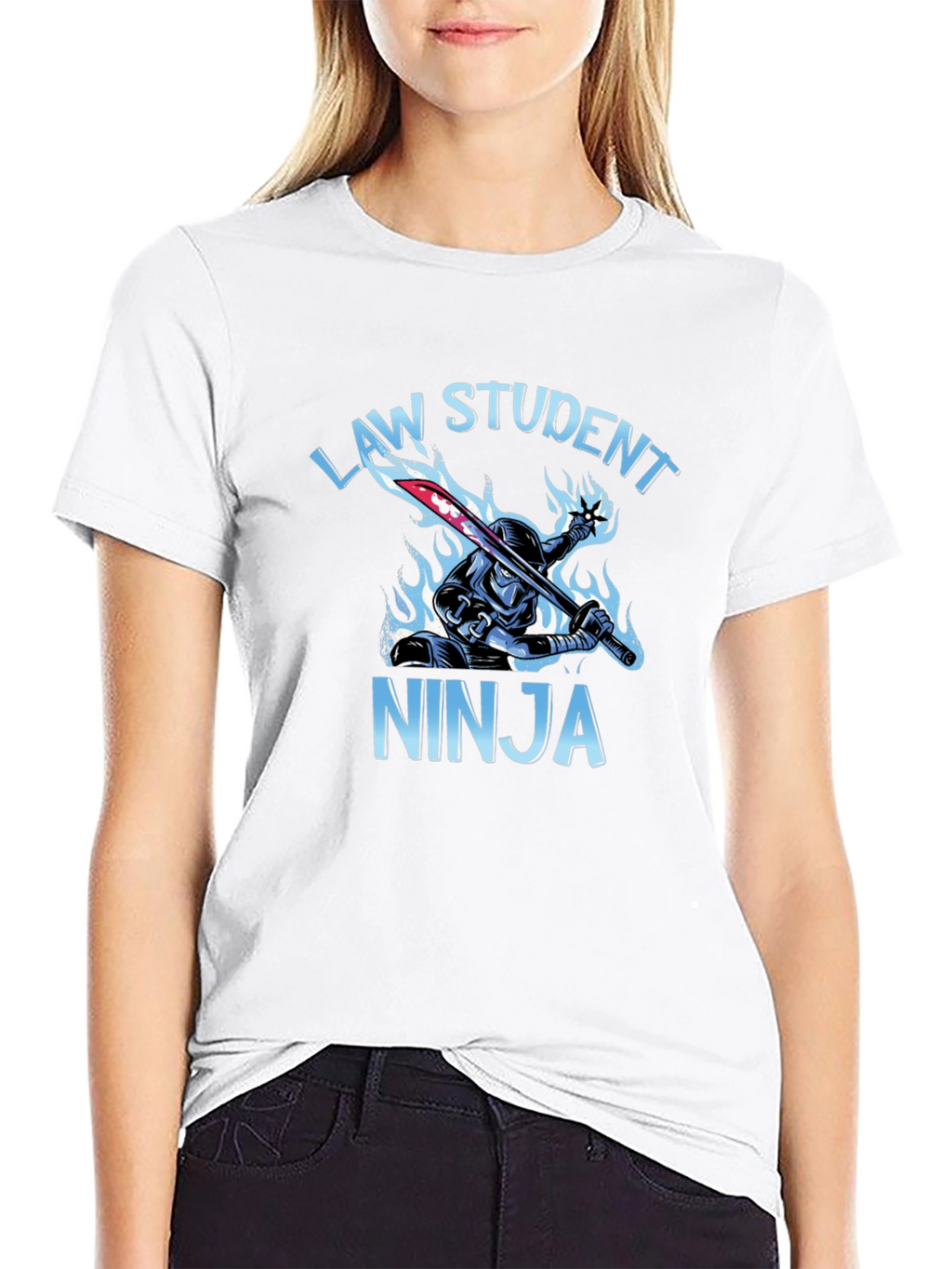 Law Student Ninja Graphic T-Shirt