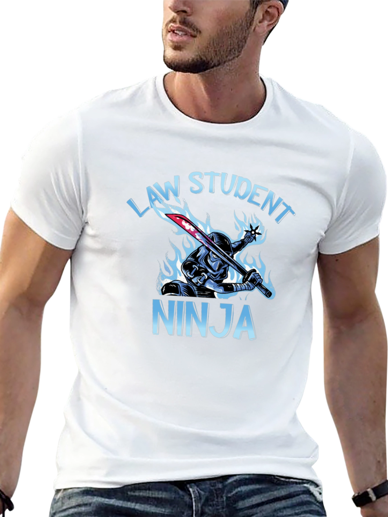 Law Student Ninja Graphic T-Shirt