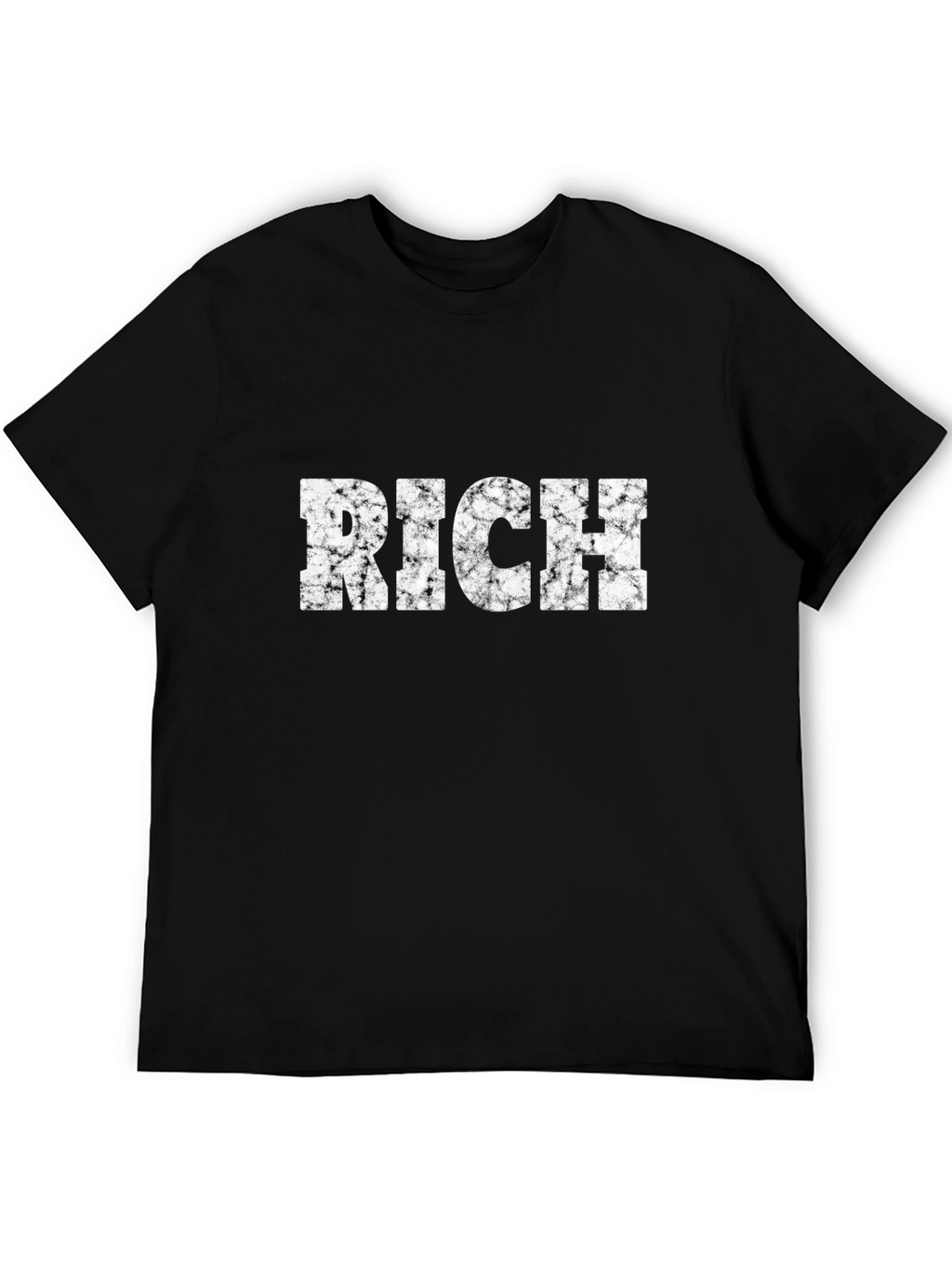 Rich Graphic Tee - Black Casual T-Shirt