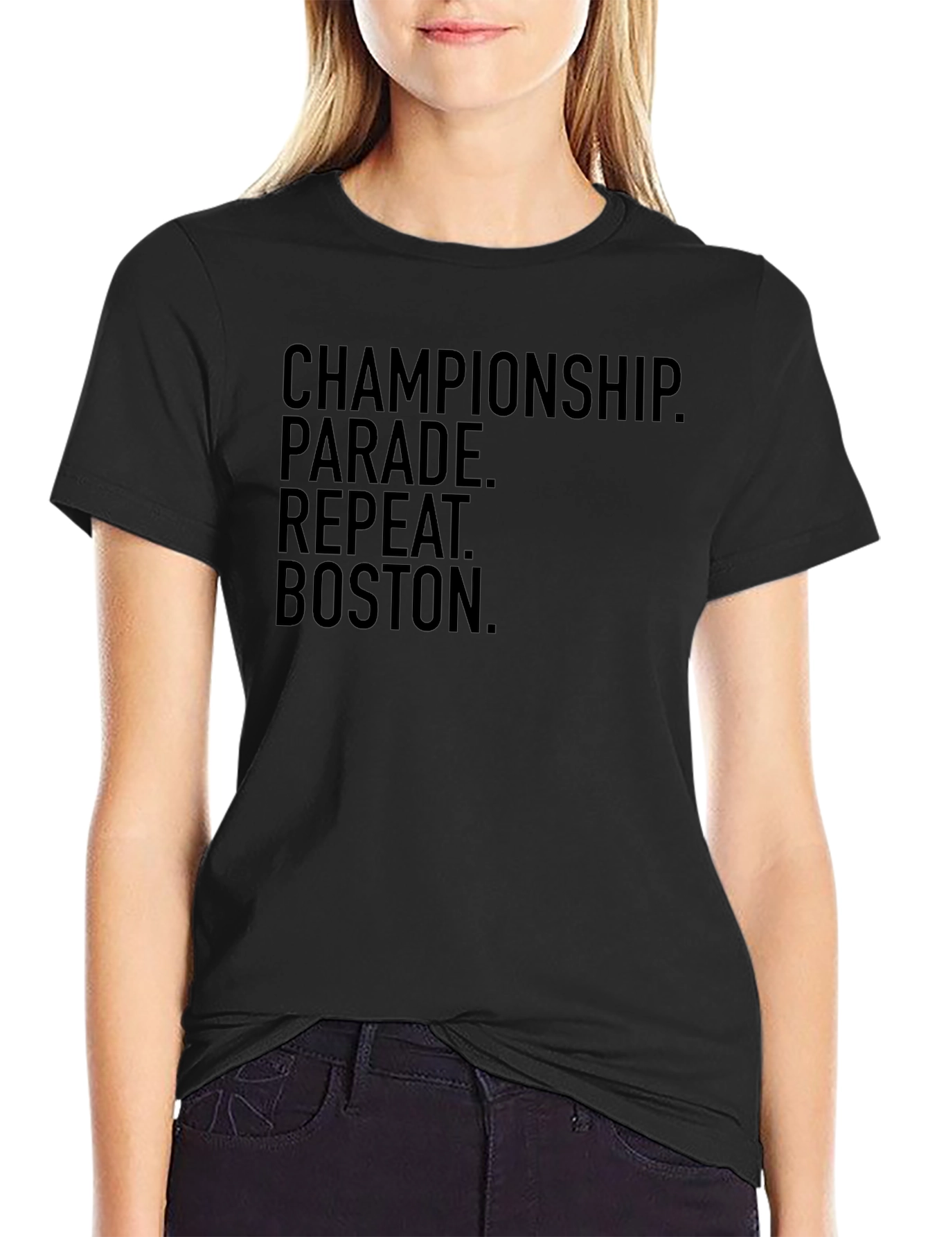 Championship Parade Boston Black T-Shirt