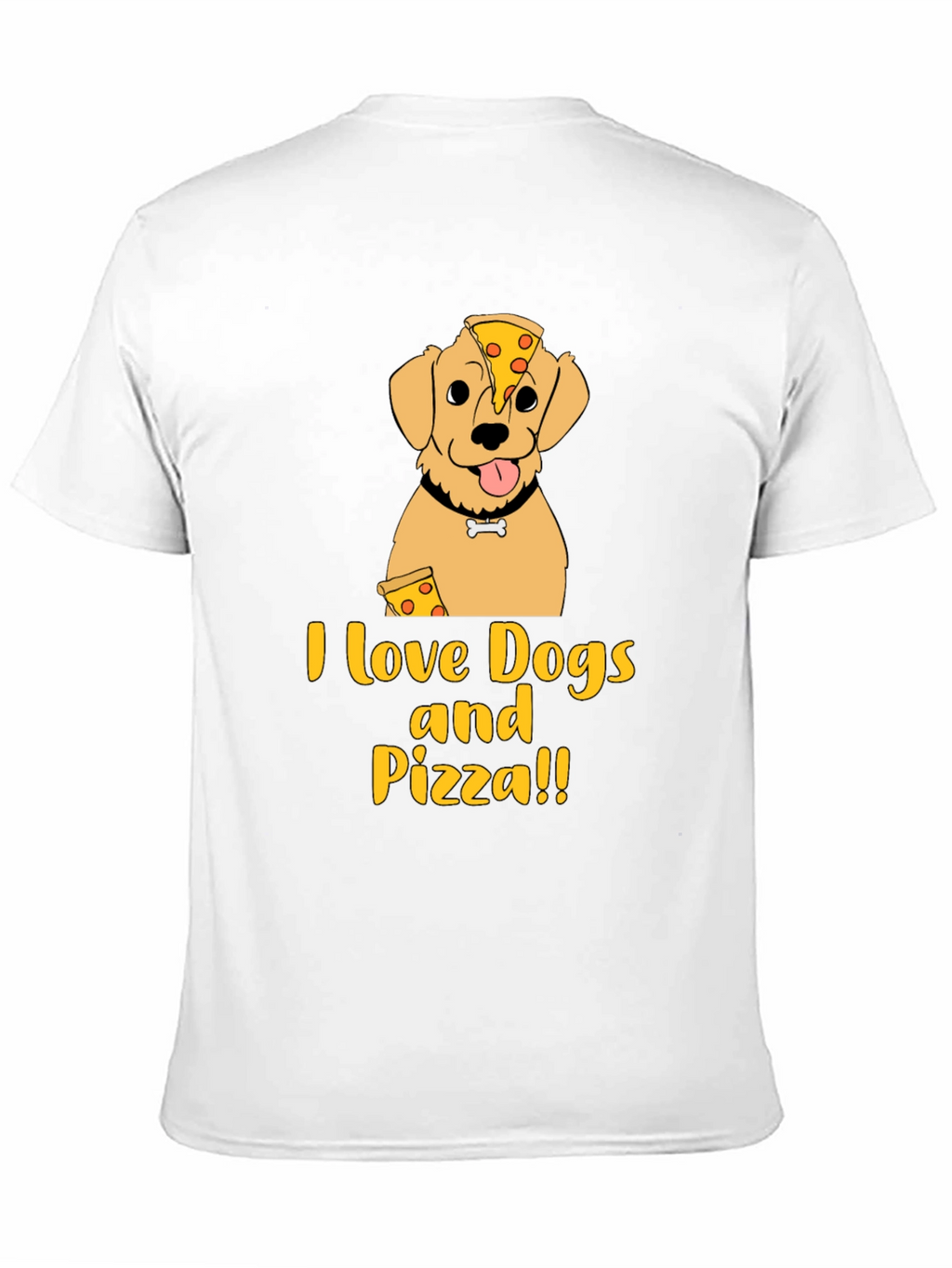 I Love Dogs and Pizza Graphic T-Shirt