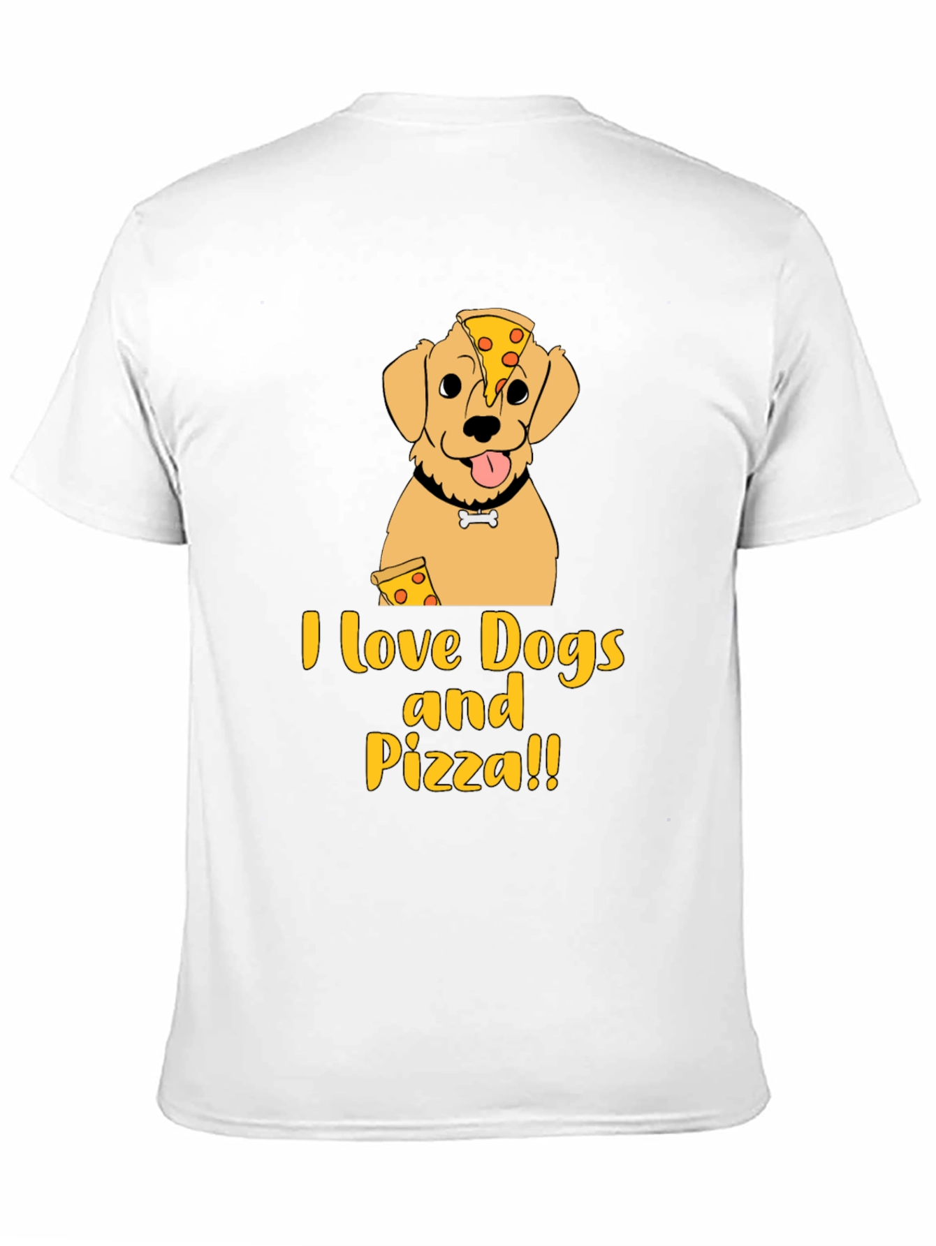 I Love Dogs and Pizza Graphic T-Shirt