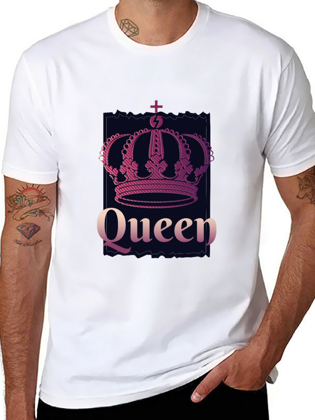 Queen Crown Graphic Tee - Stylish Design