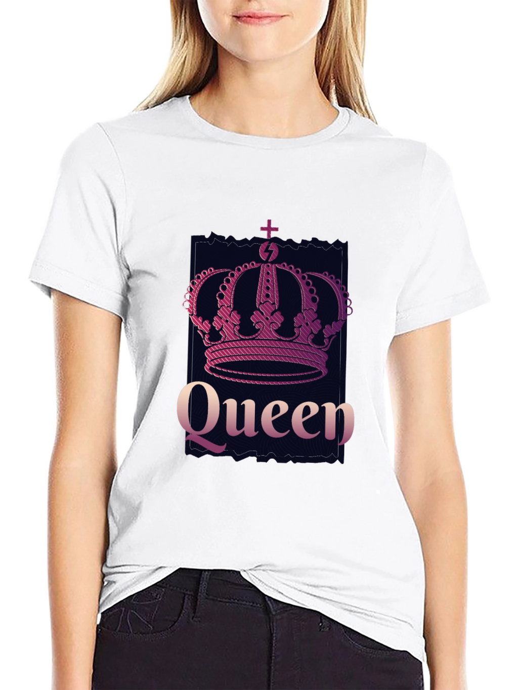 Queen Crown Graphic Tee - Stylish Design