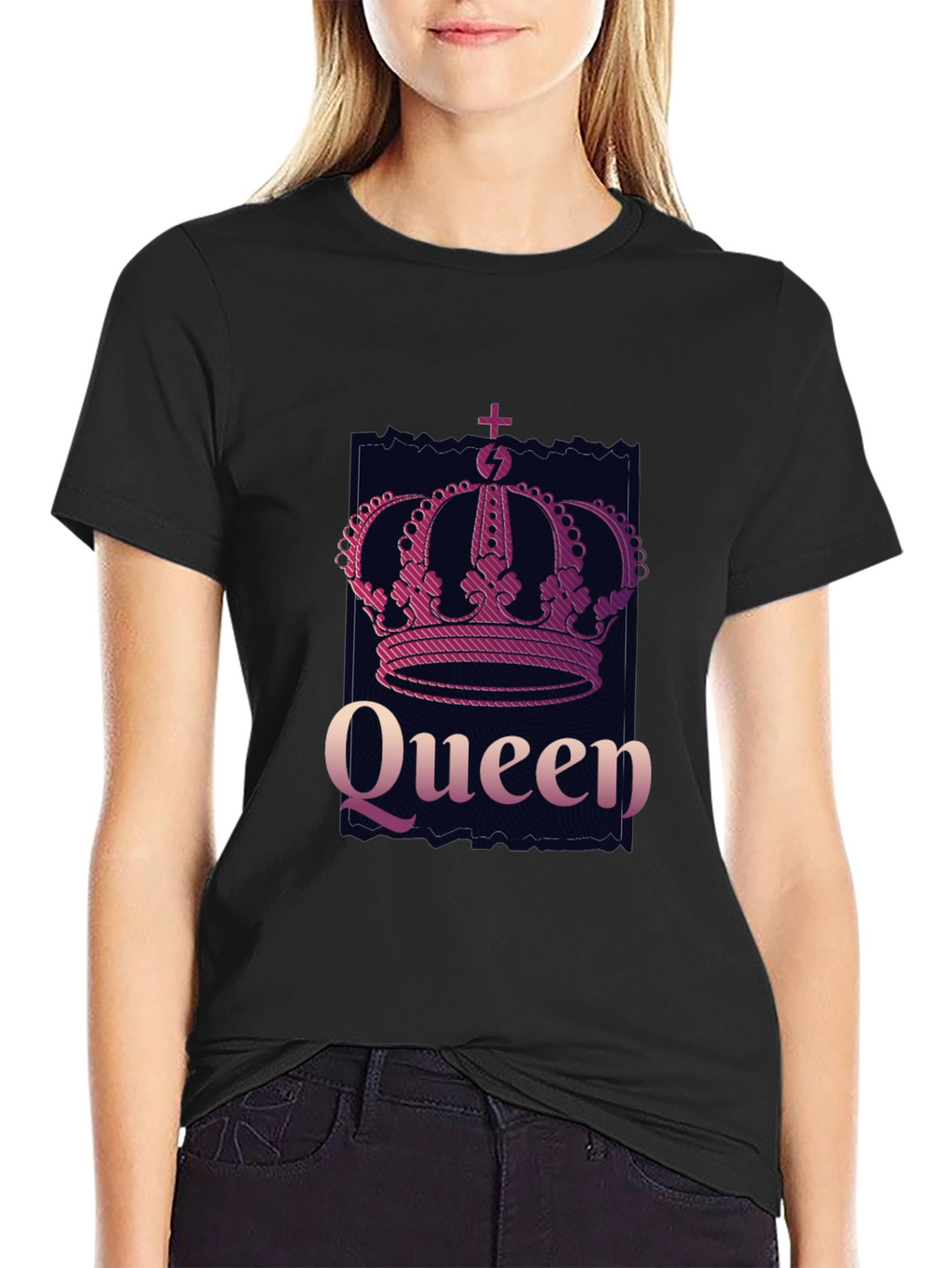 Queen Crown Graphic Tee - Stylish Design