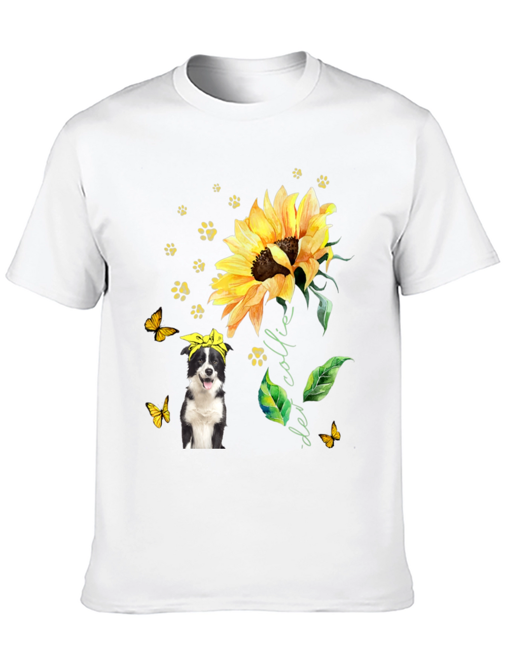 Border Collie Sunflower Tee