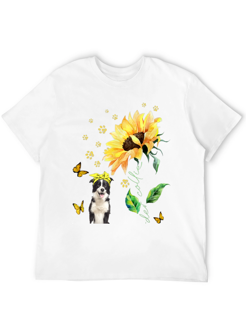 Border Collie Sunflower Tee