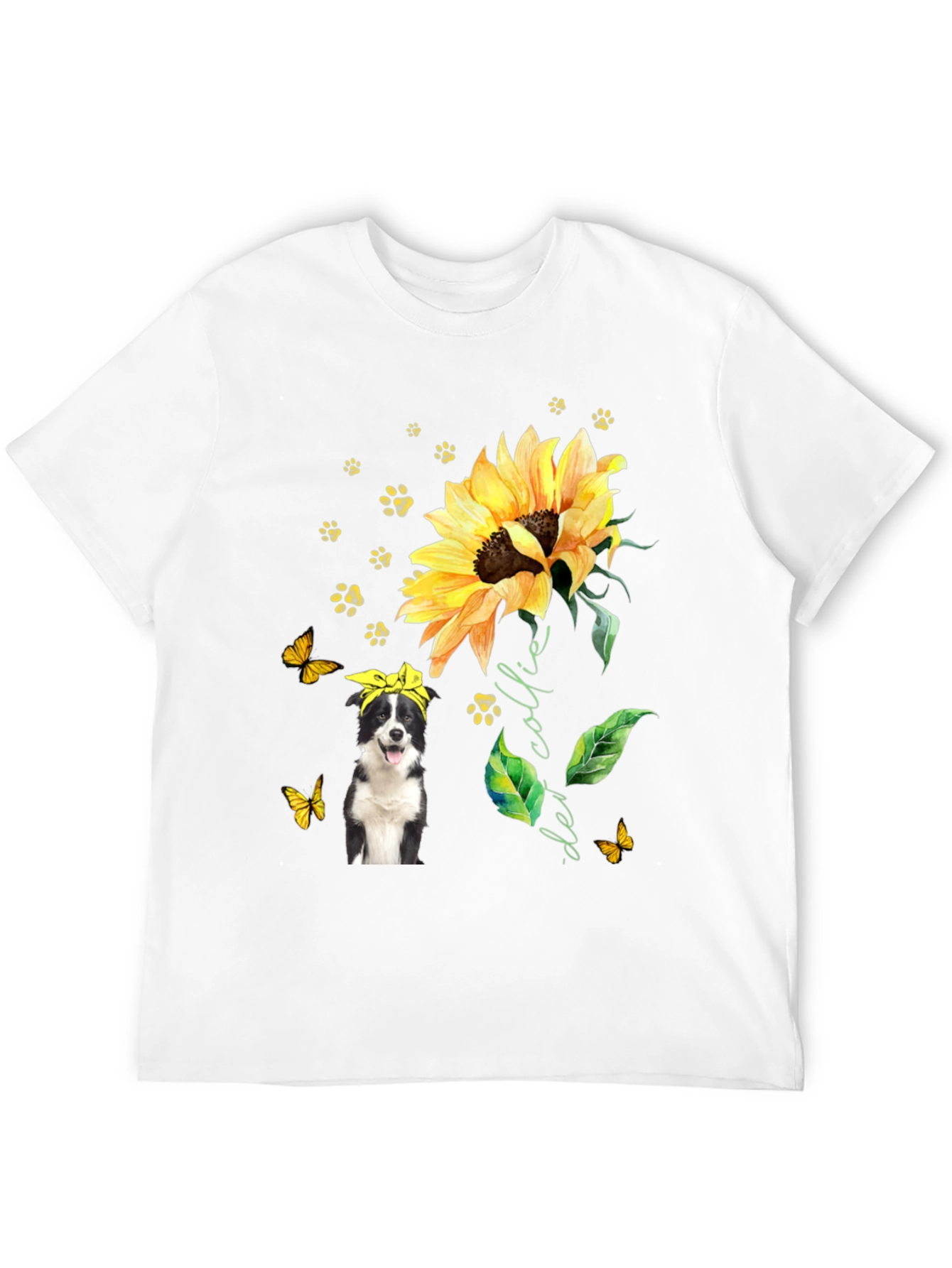Border Collie Sunflower Tee