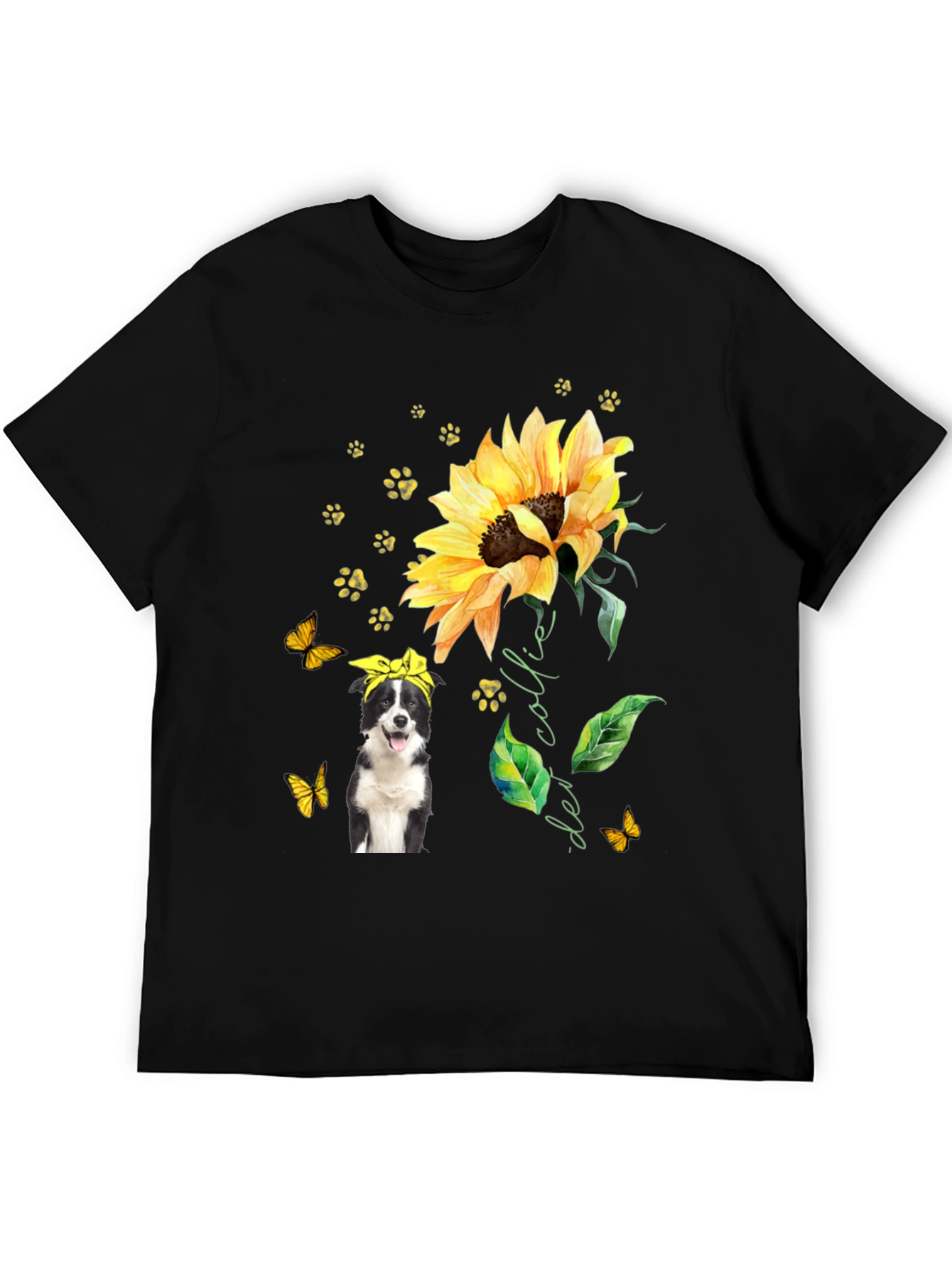 Border Collie Sunflower Tee